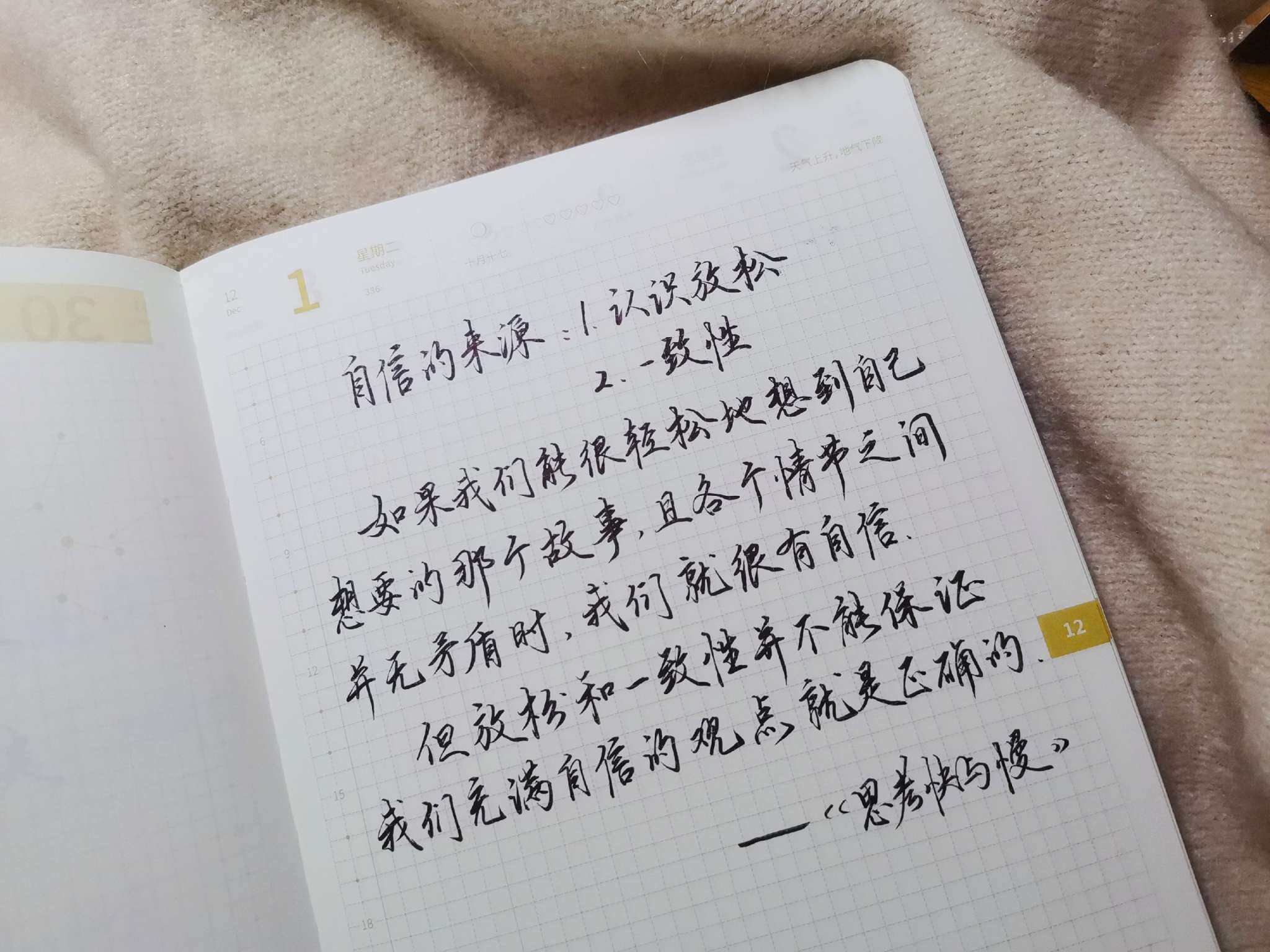 自在手帐2020年12月1日