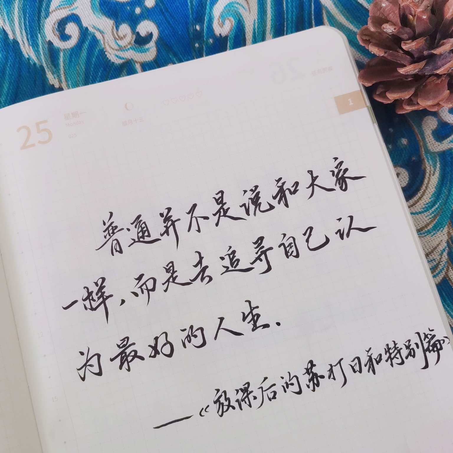 自在手帐2021年1月25日