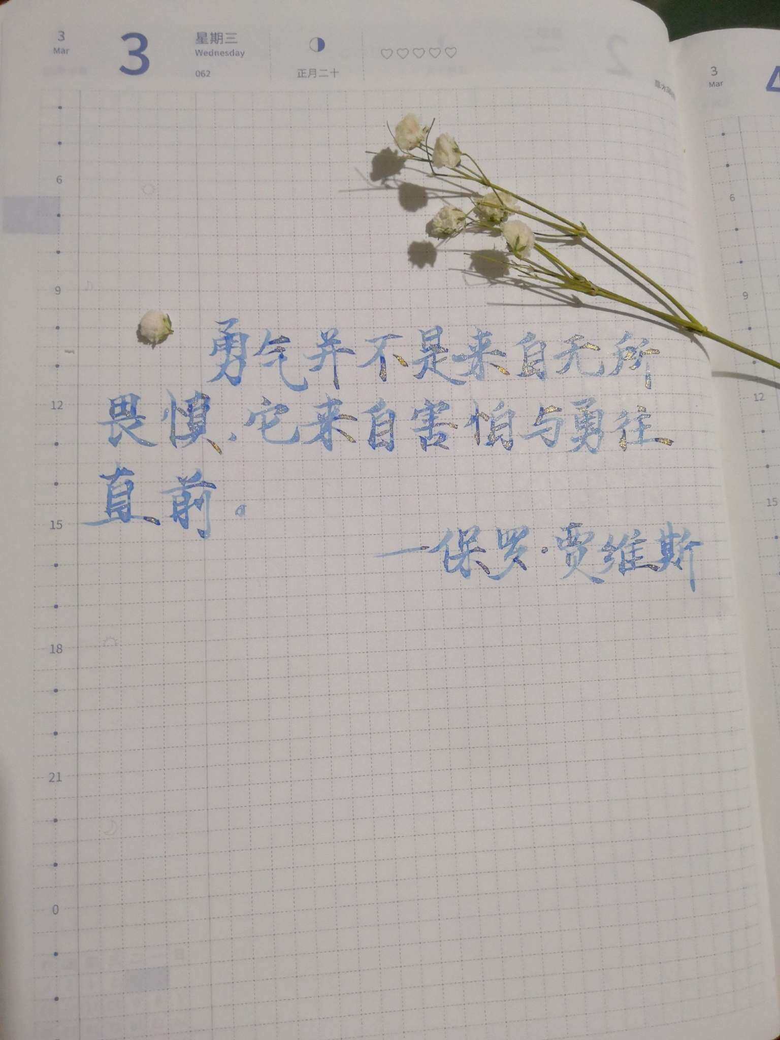 自在手帐2021年3月3日