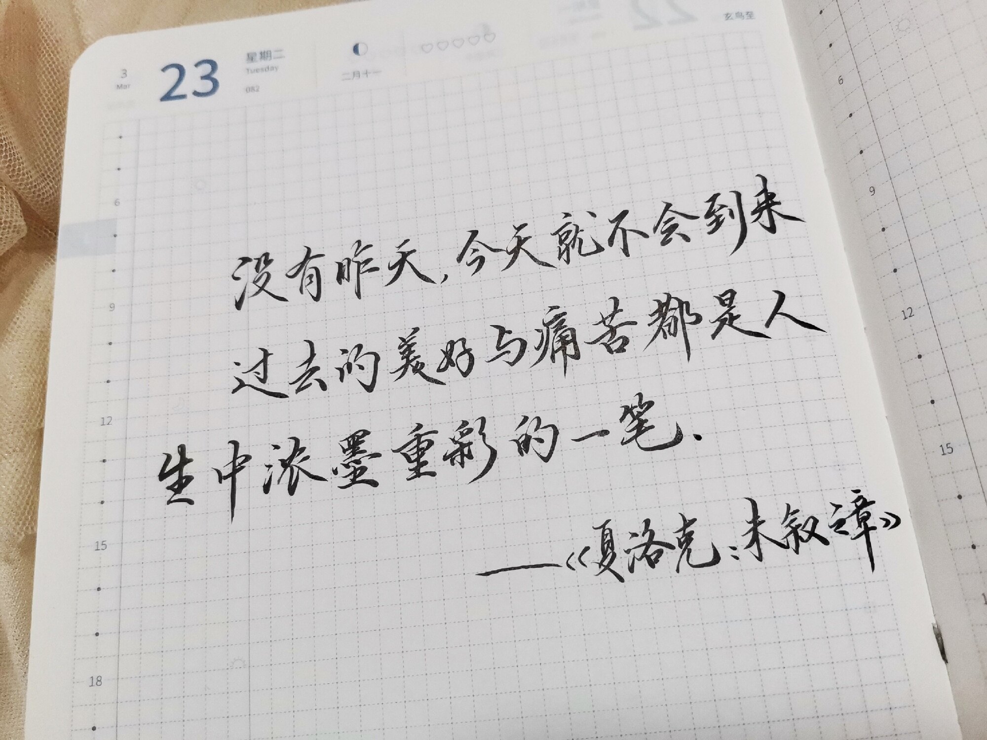 自在手帐2021年3月23日