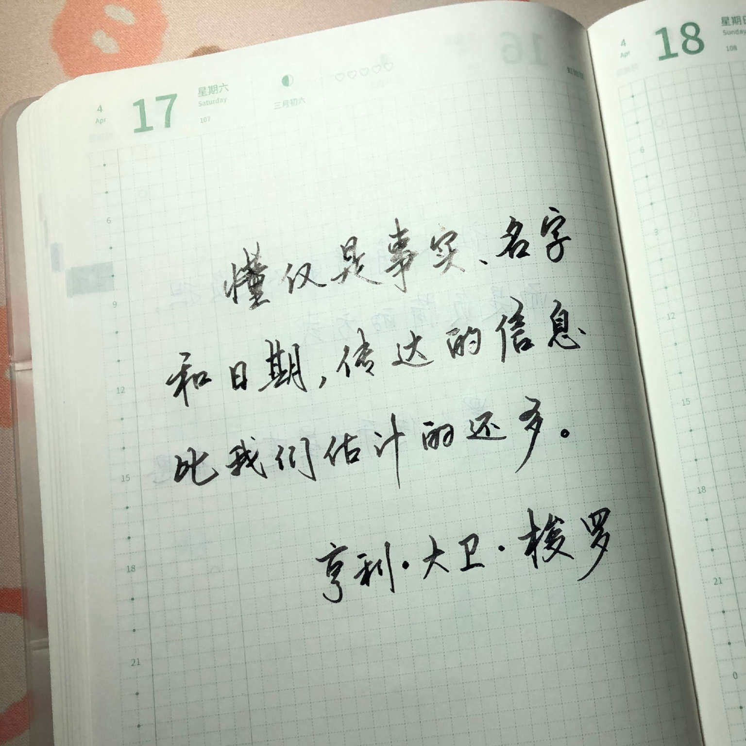 自在手帐2021年4月17日