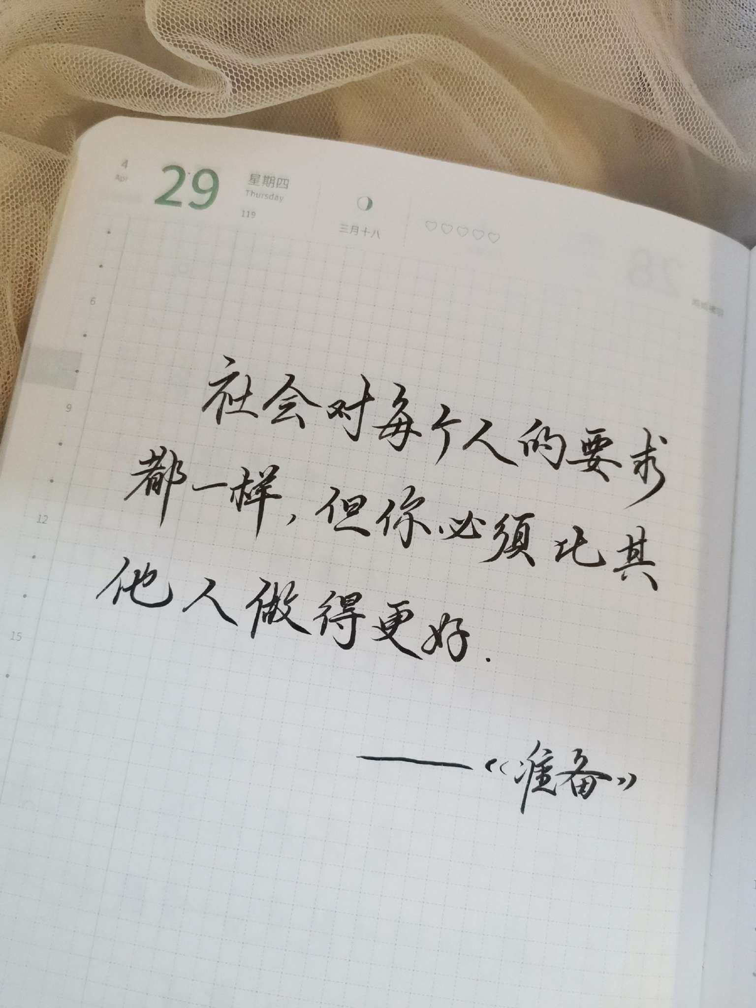 自在手帐2021年4月29日