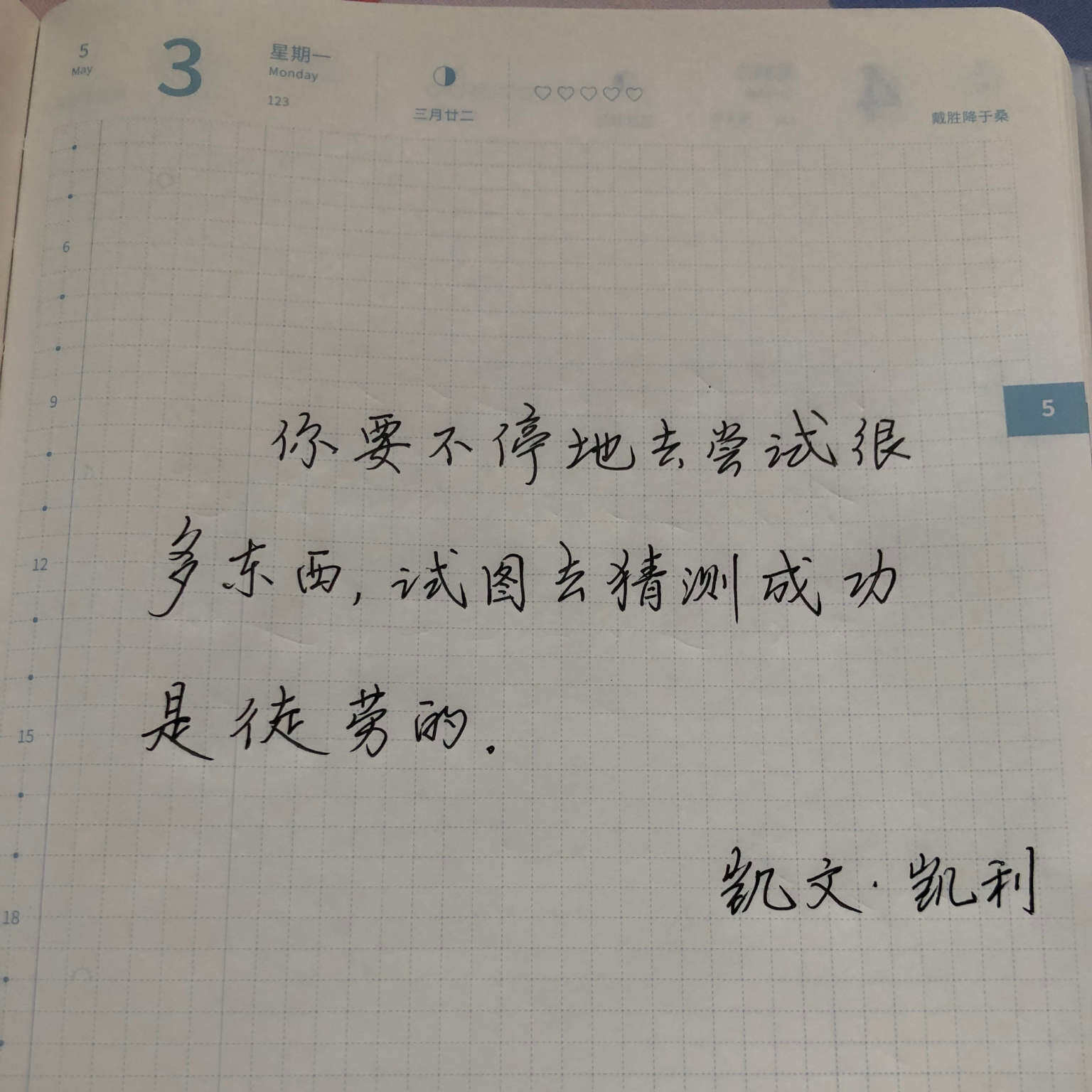 自在手帐2021年5月3日