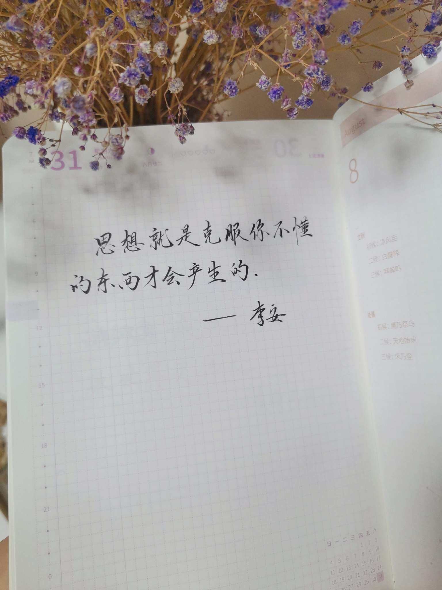 自在手帐2021年7月31日