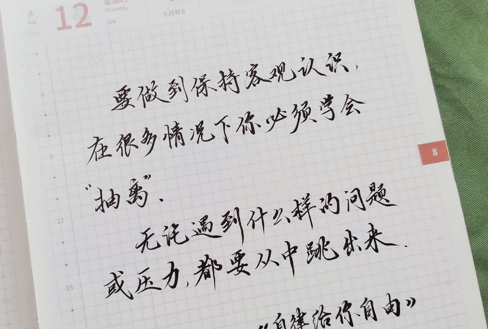 自在手帐2021年8月12日