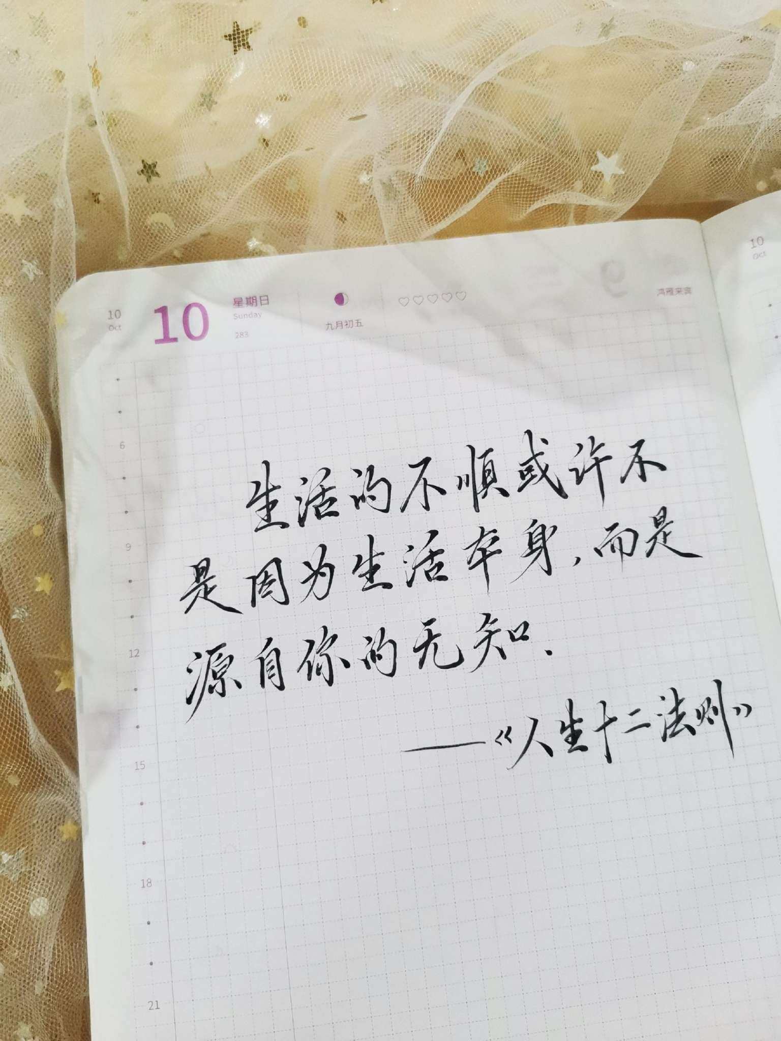 自在手帐2021年10月10日