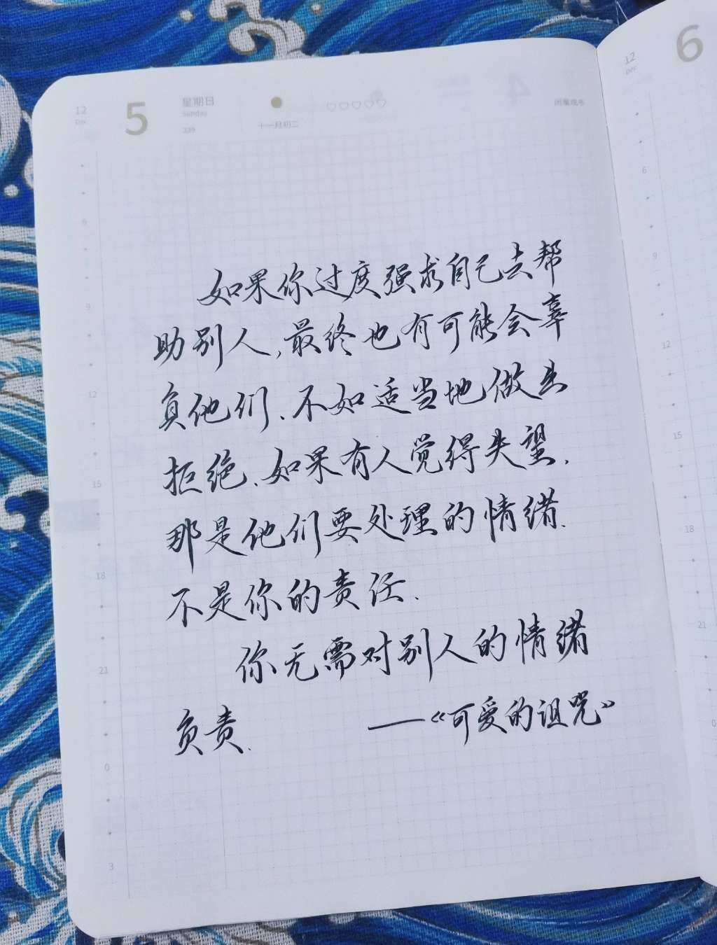 自在手帐2021年12月5日