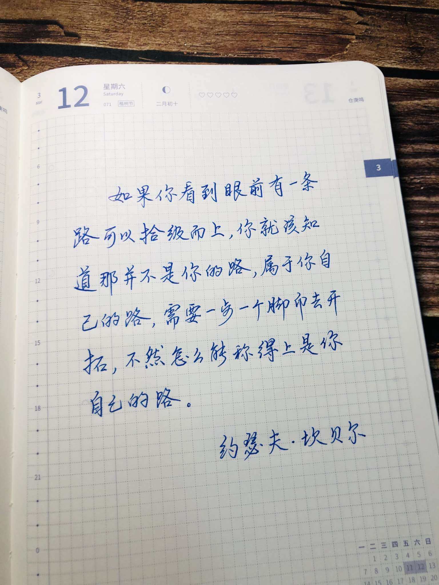 自在手帐2022年3月12日