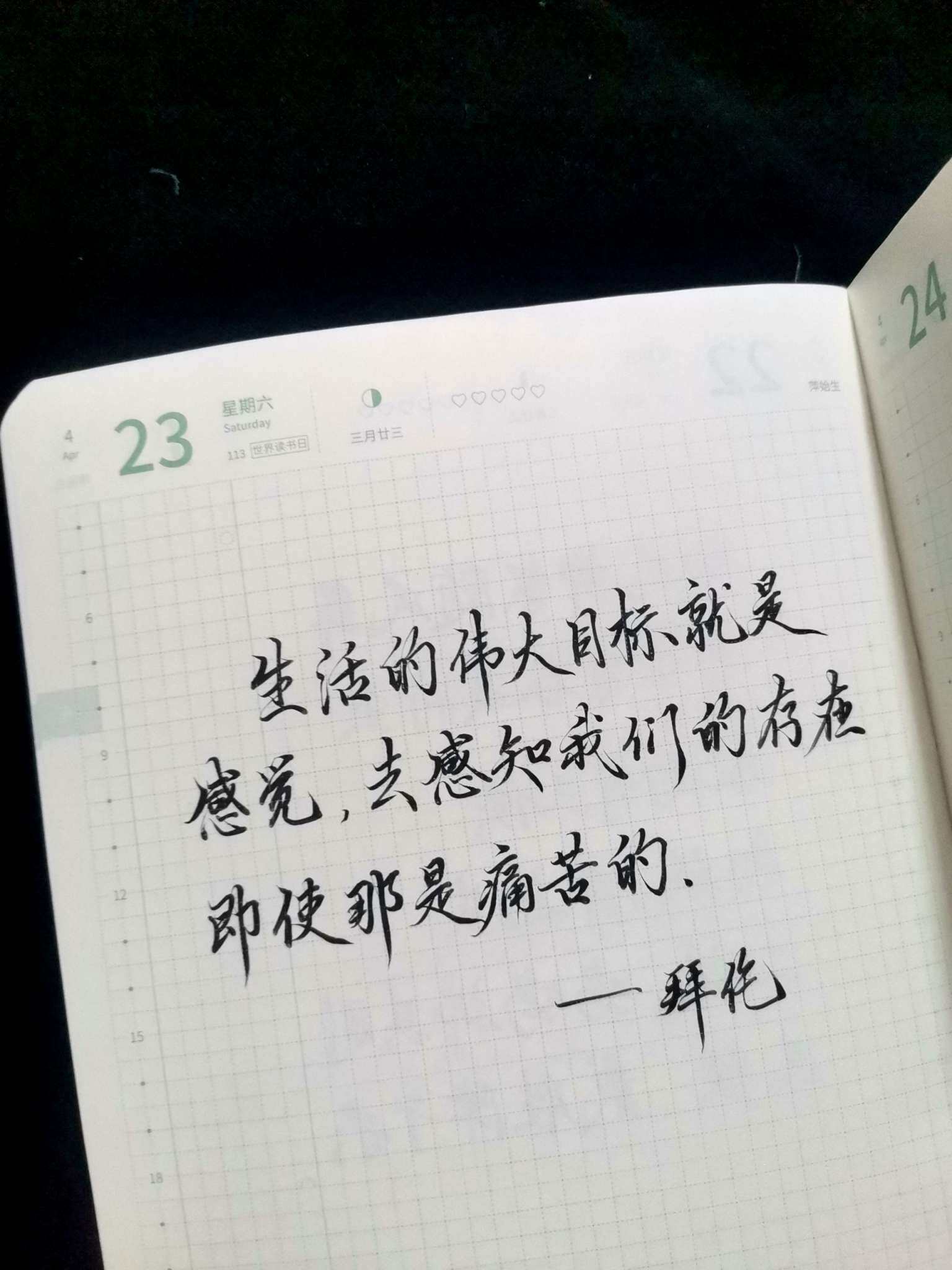 自在手帐2022年4月23日