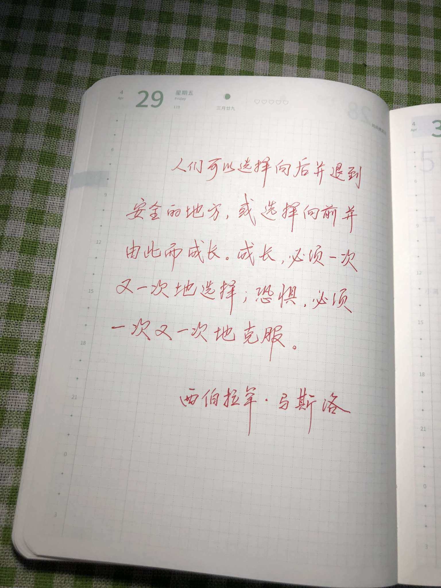 自在手帐2022年4月29日