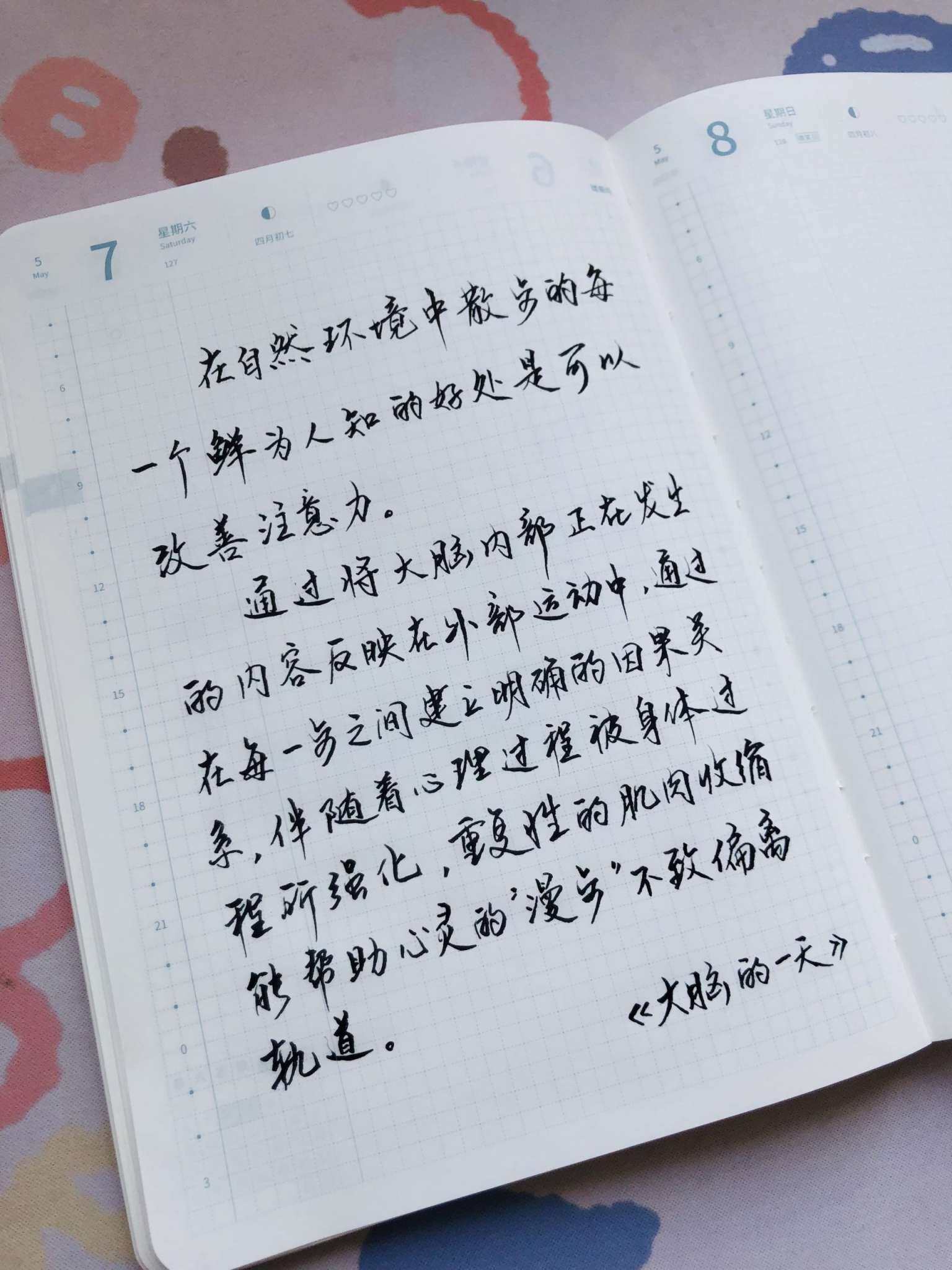 自在手帐2022年5月7日