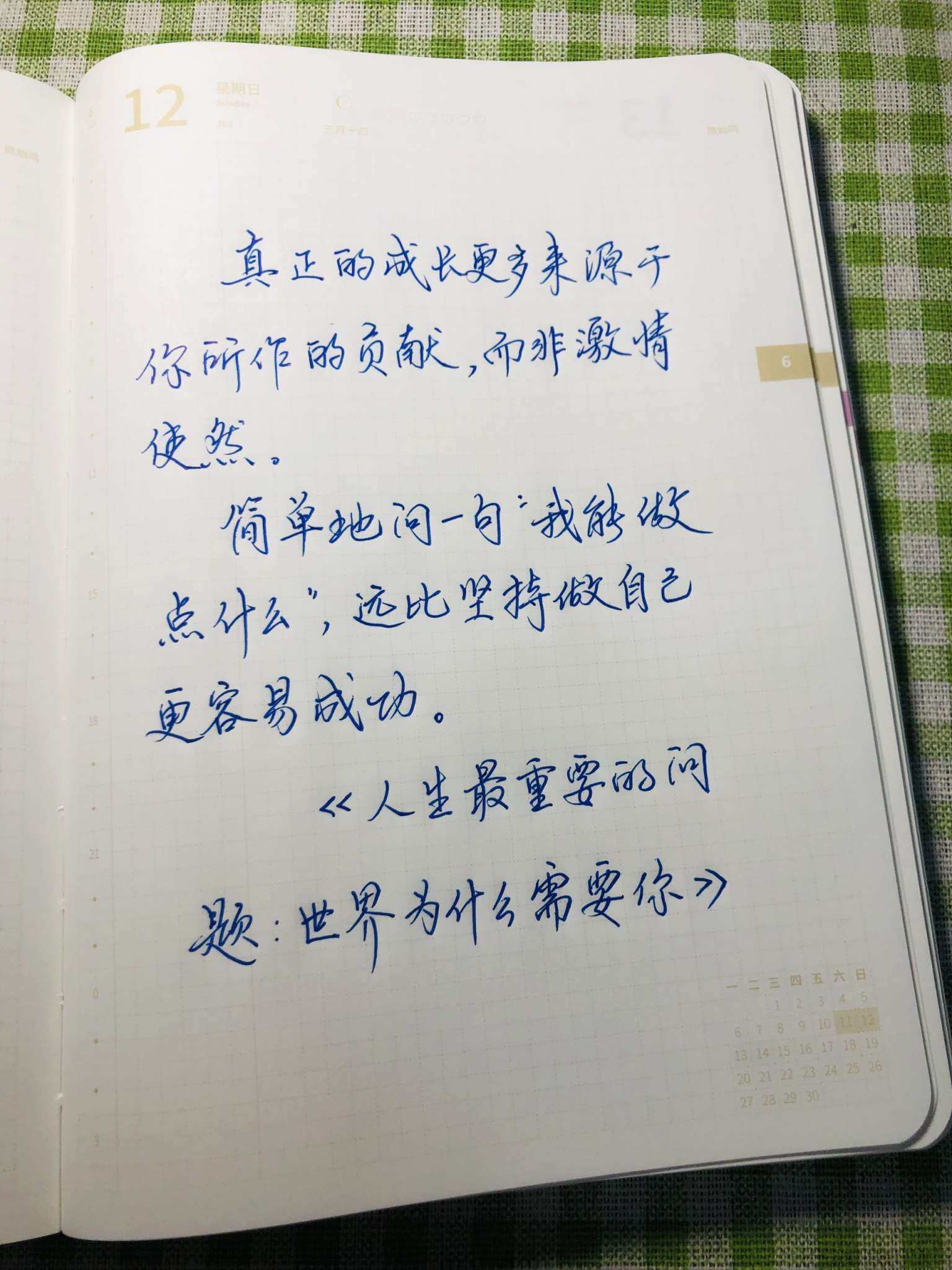 自在手帐2022年6月12日