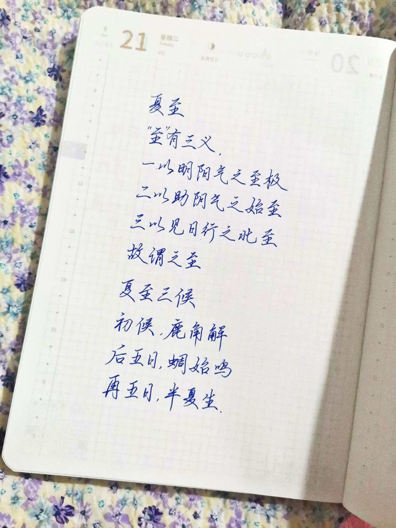 自在手帐2022年6月21日