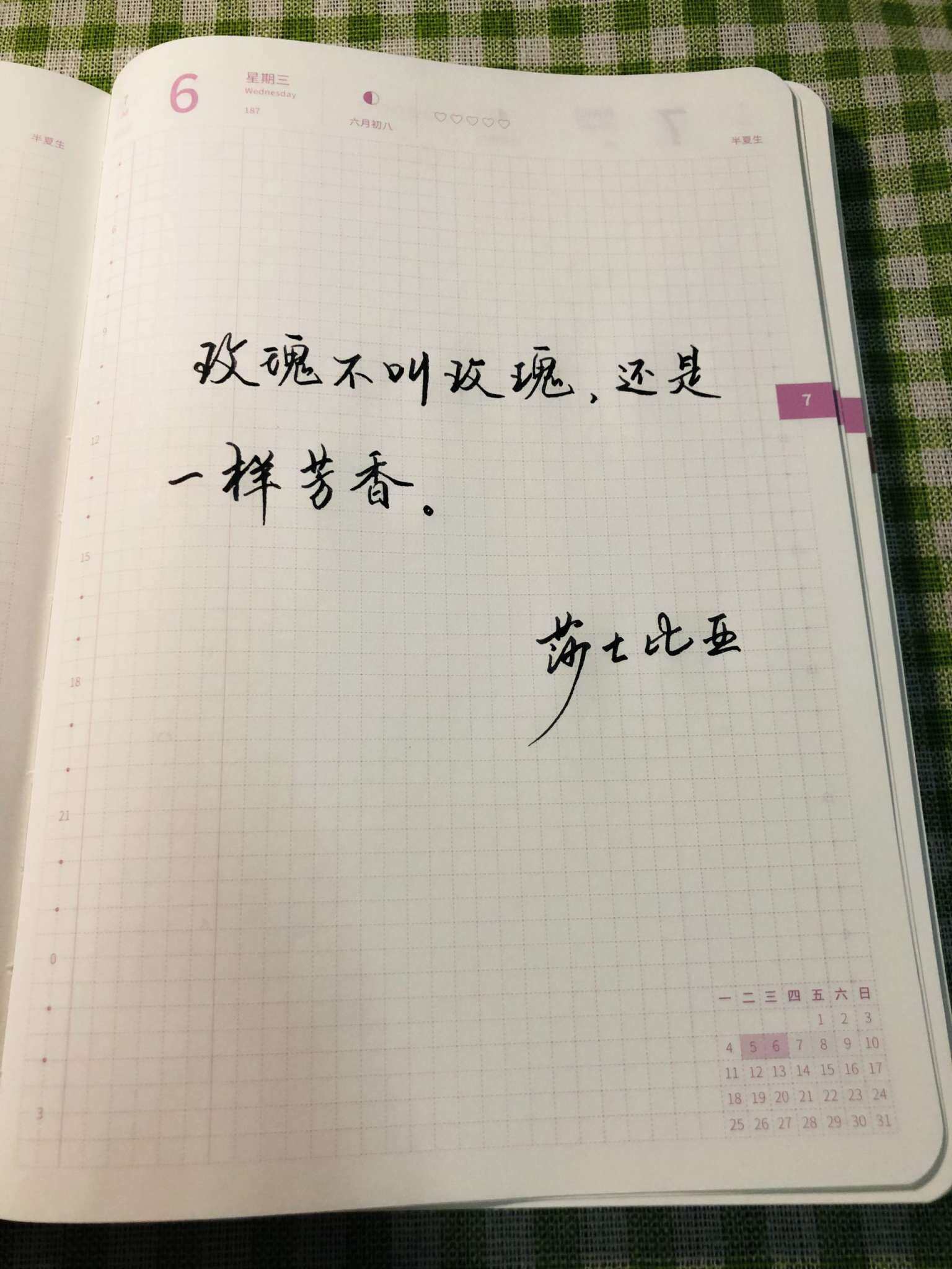 自在手帐2022年7月6日