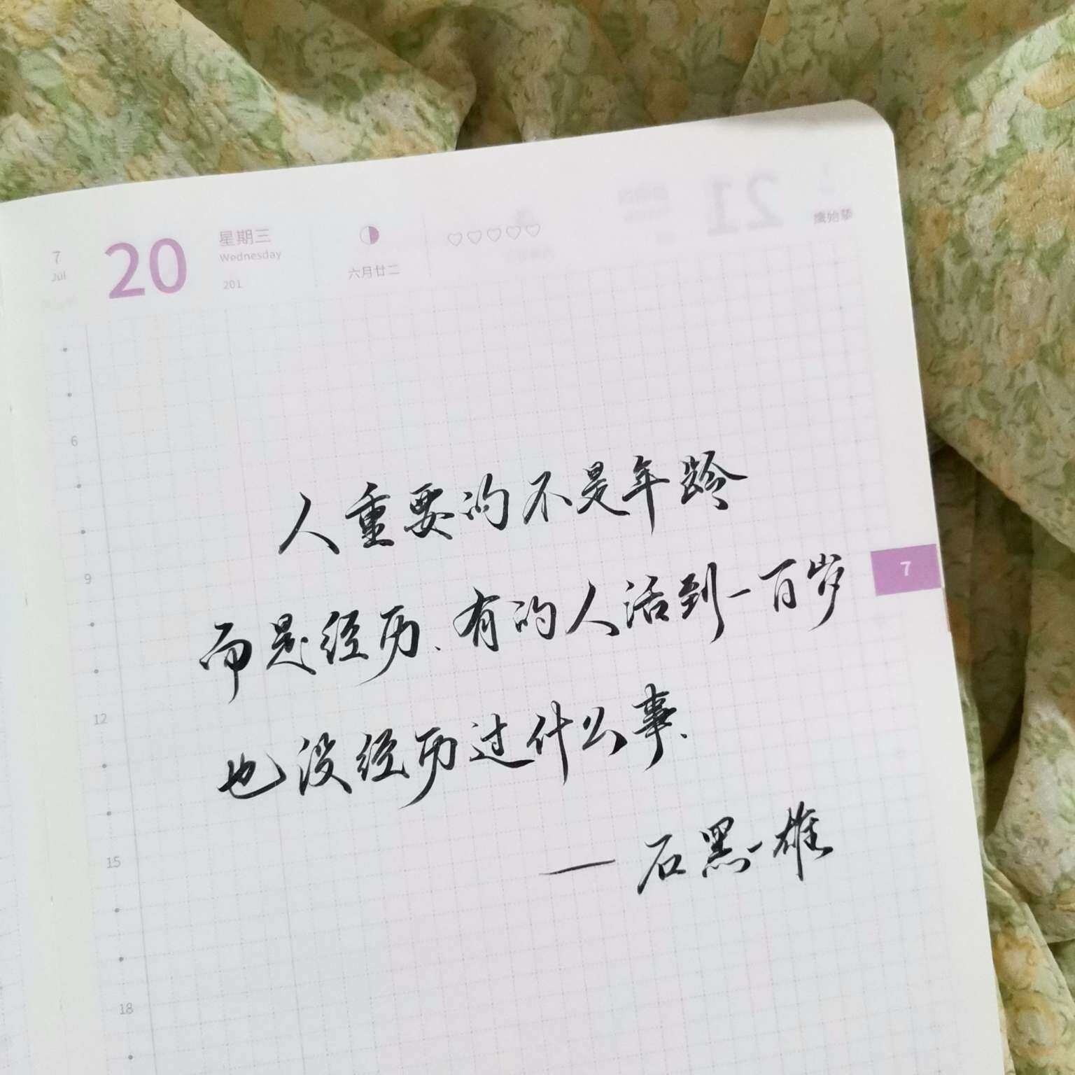 自在手帐2022年7月20日