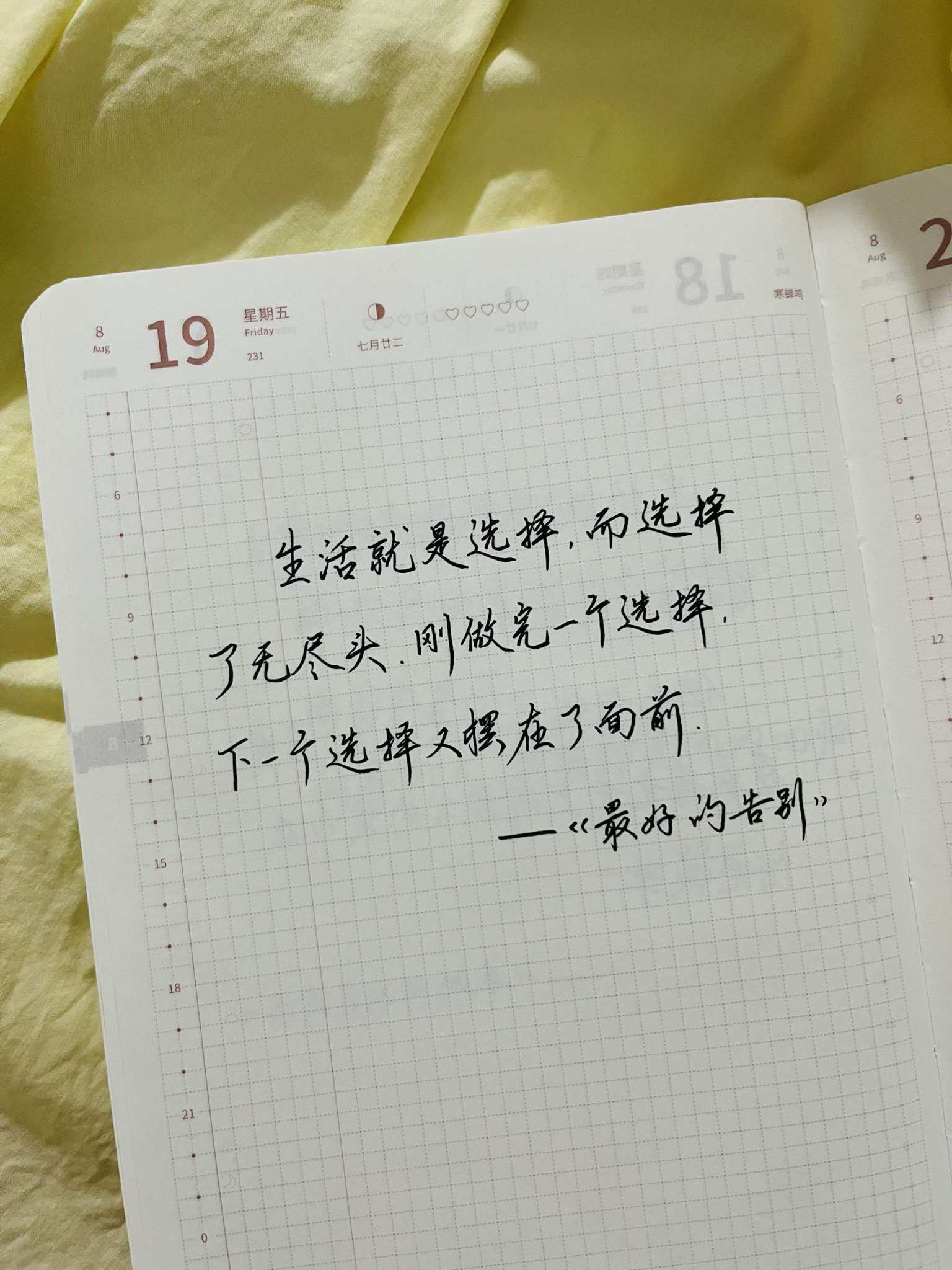 自在心语2022年8月19日