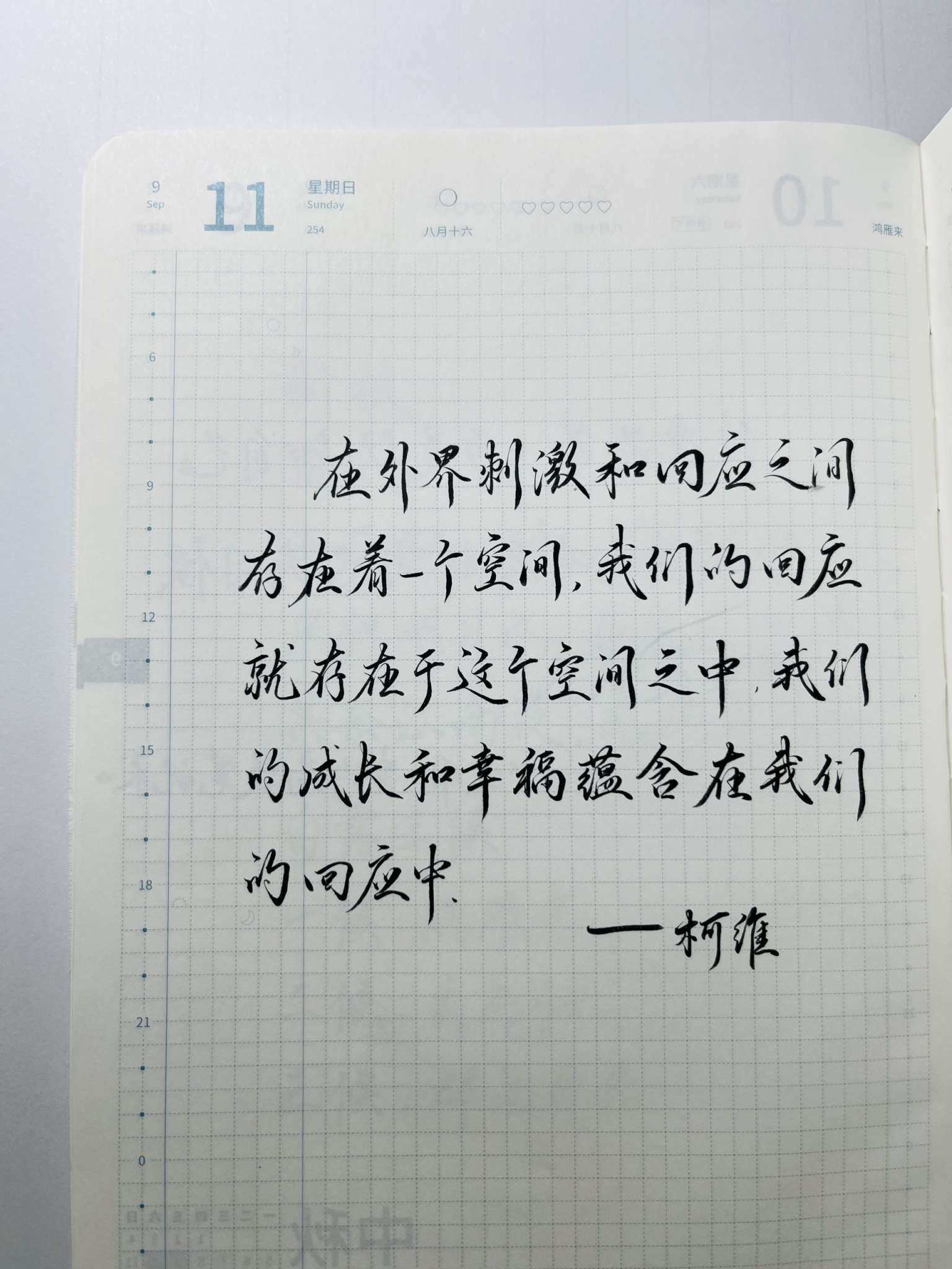 自在手帐2022年9月11日