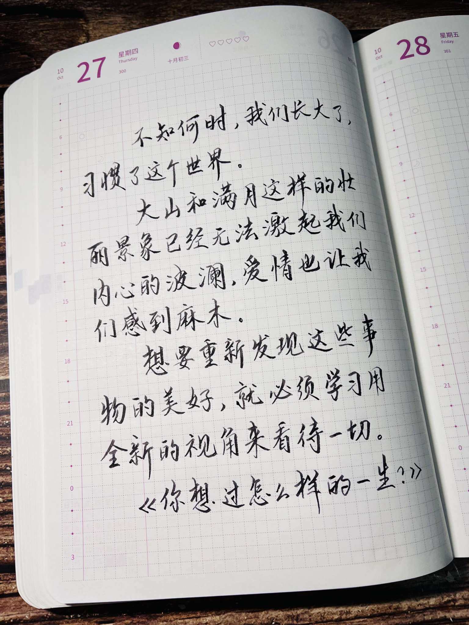 自在手帐2022年10月27日