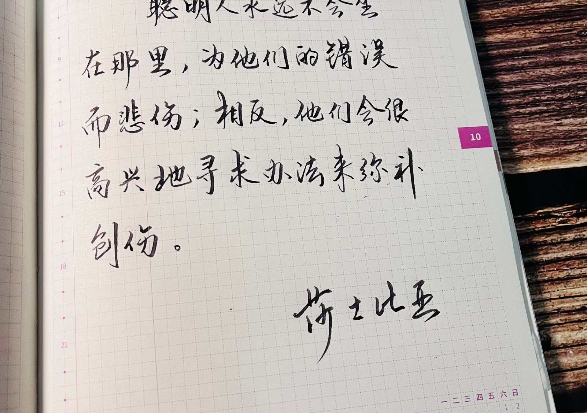 聪明人永远不会为他们的错误而悲伤
