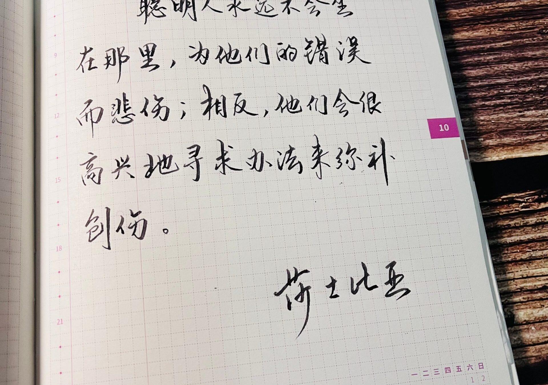 聪明人永远不会为他们的错误而悲伤