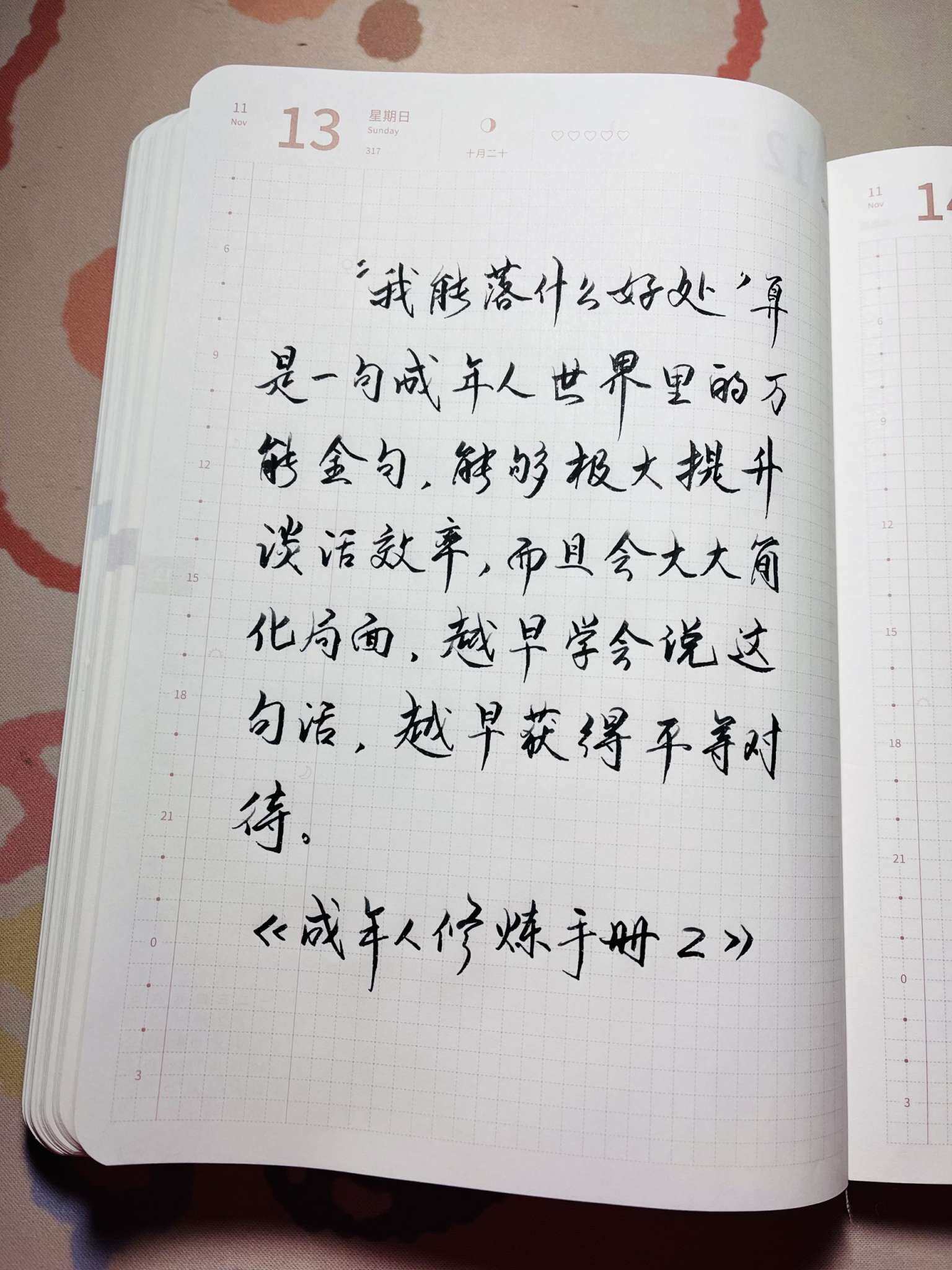 自在手帐2022年11月13日