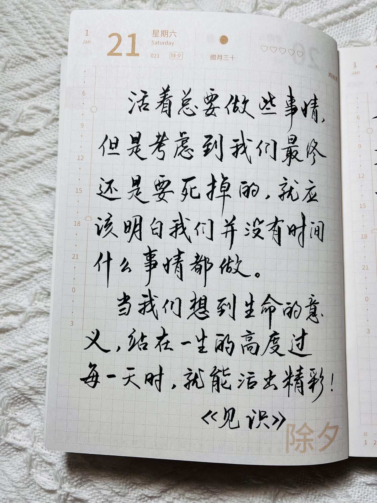 自在手帐2023年1月21日