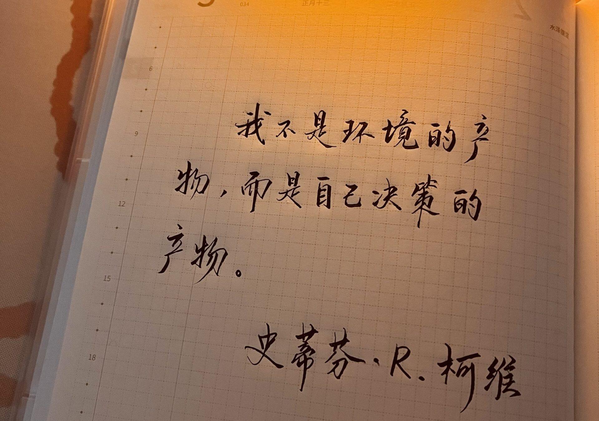 我是自己决策的产物