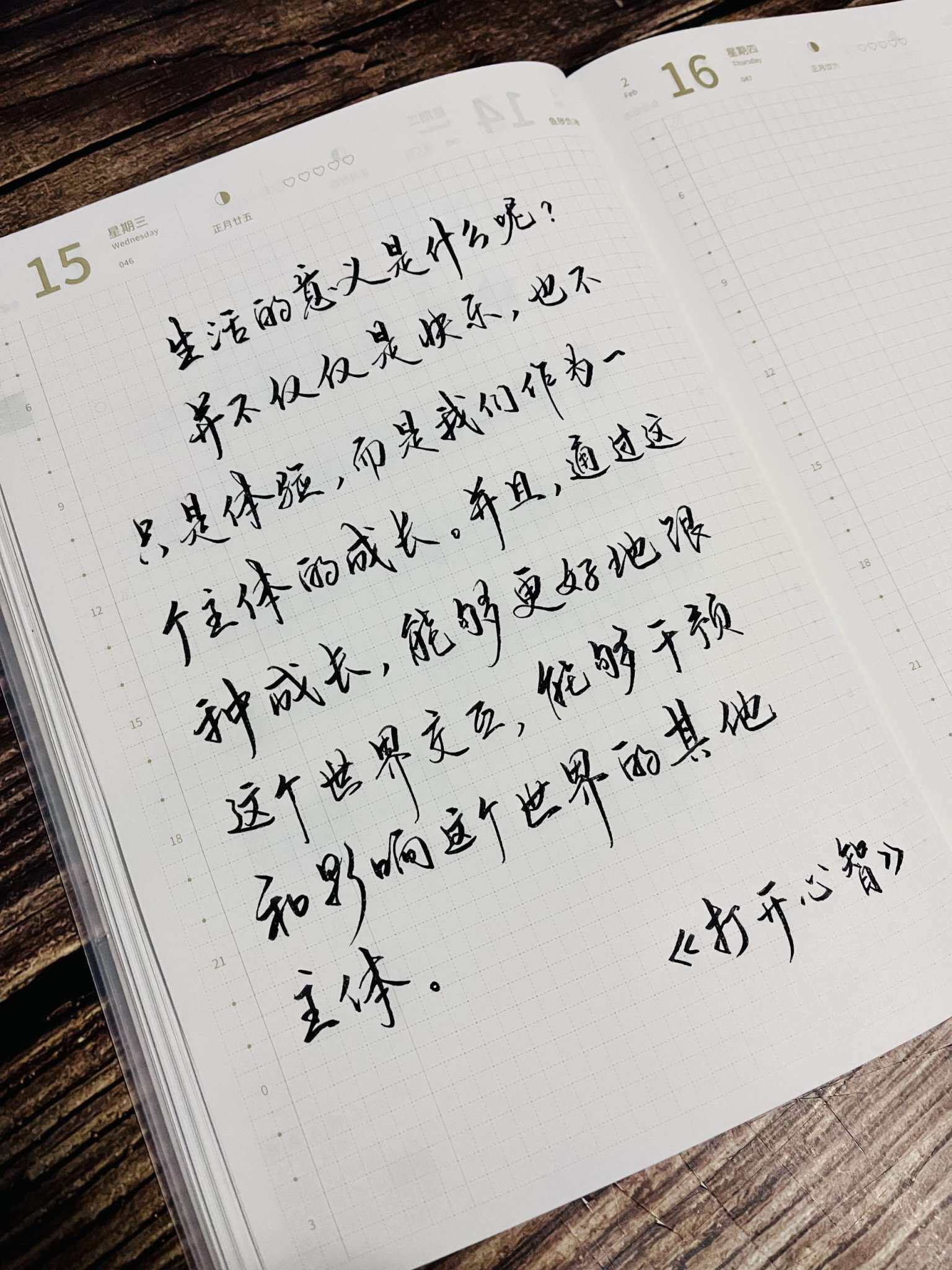自在手帐2023年2月15日