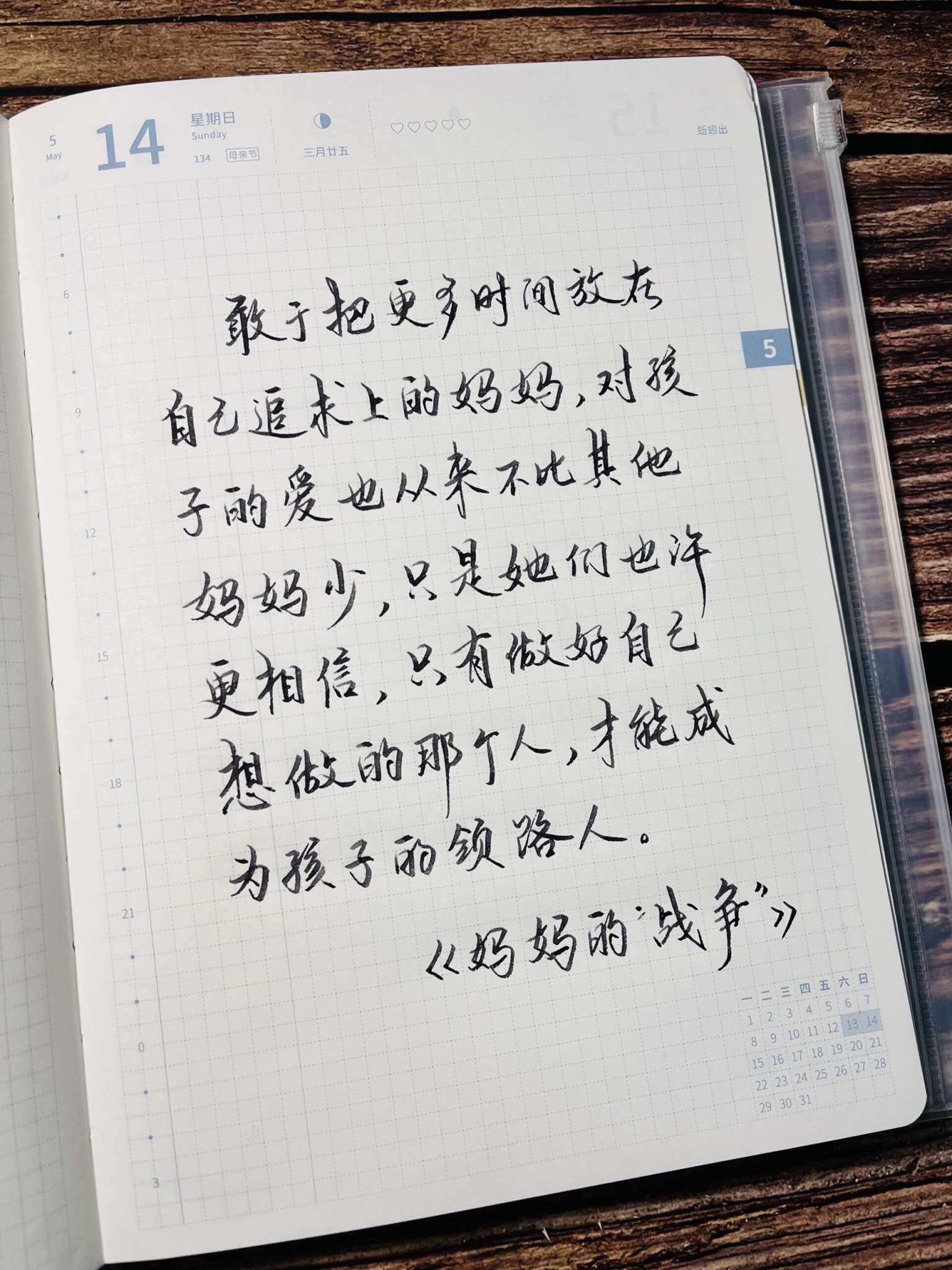 自在手帐2023年5月14日