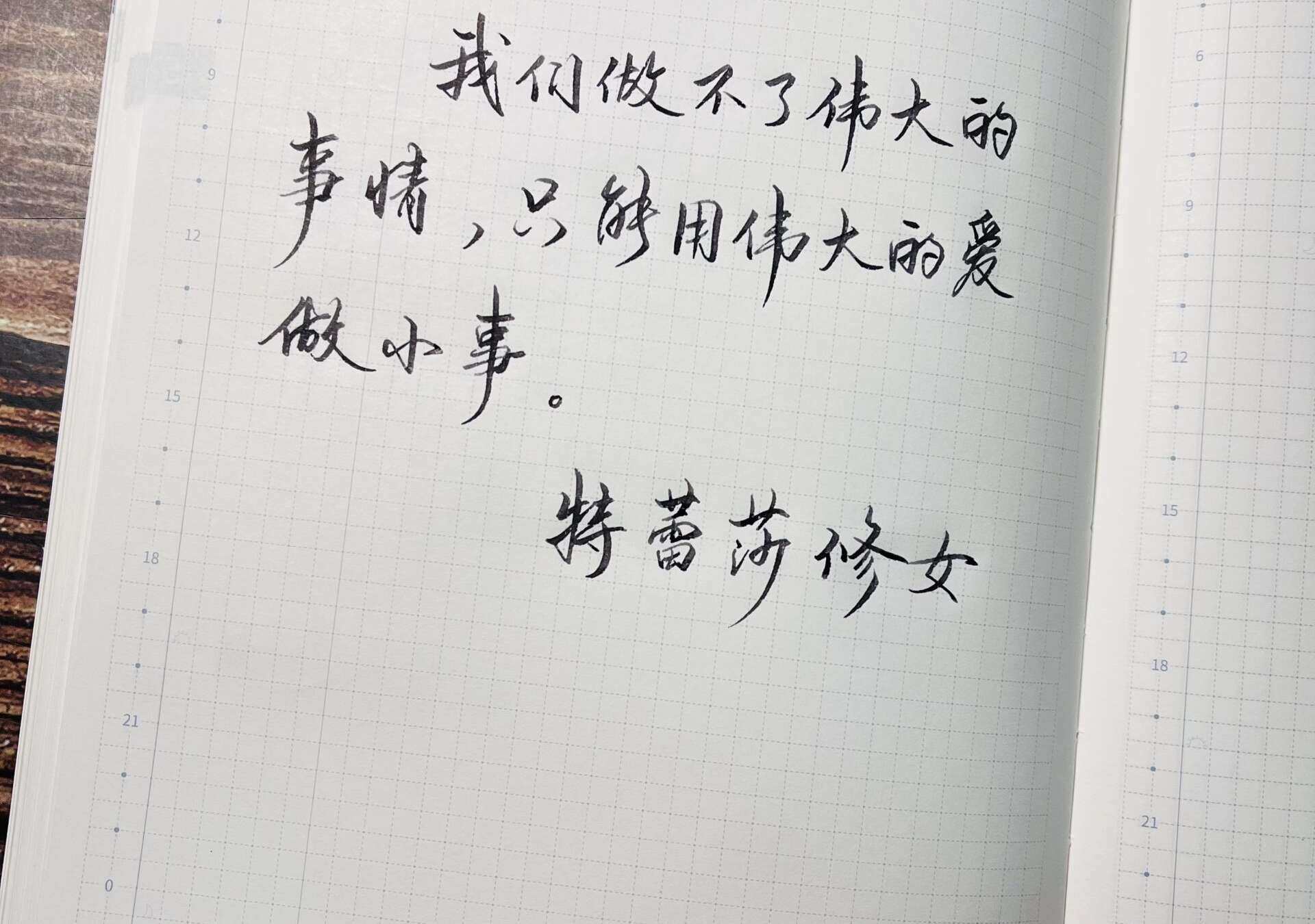 用伟大的爱做小事