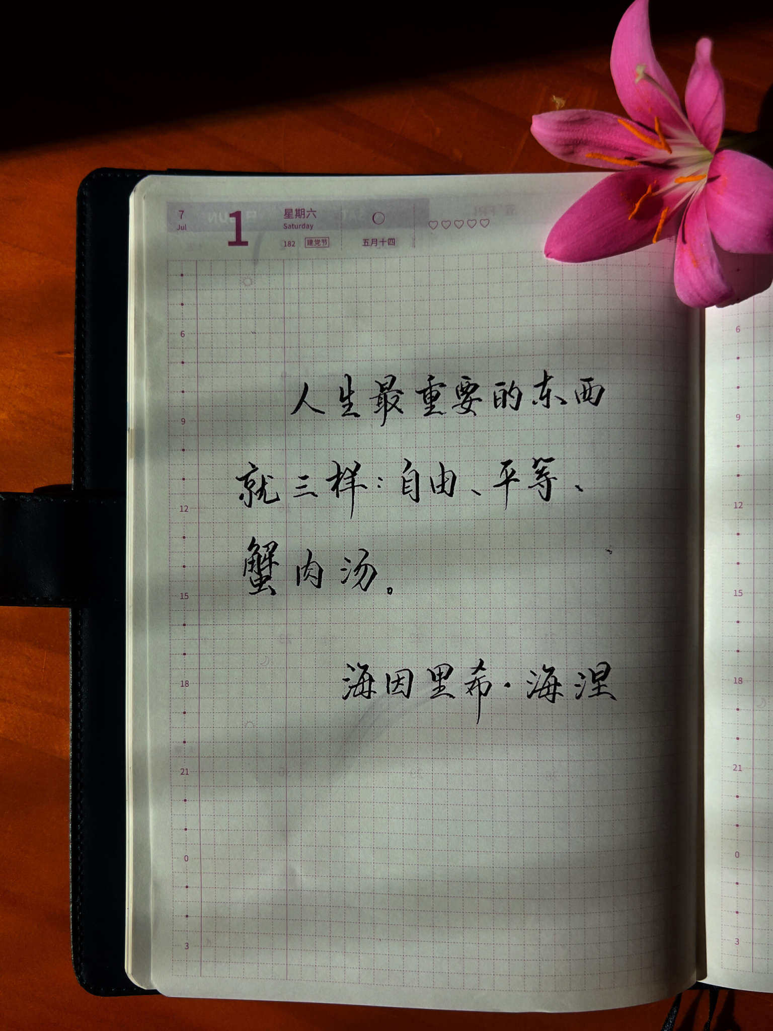 自在手帐2023年7月1日