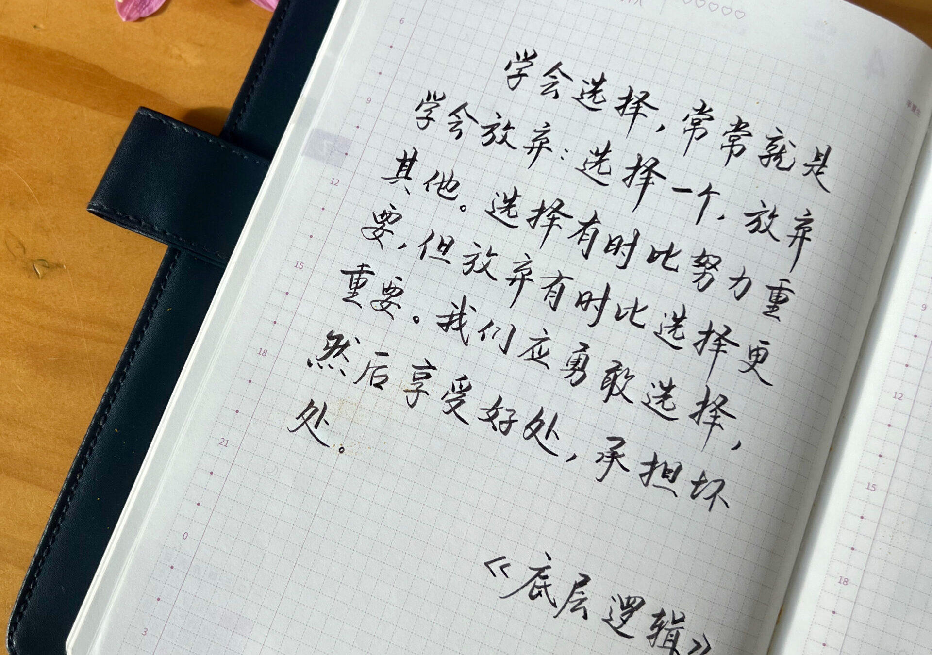 学会选择就是学会放弃