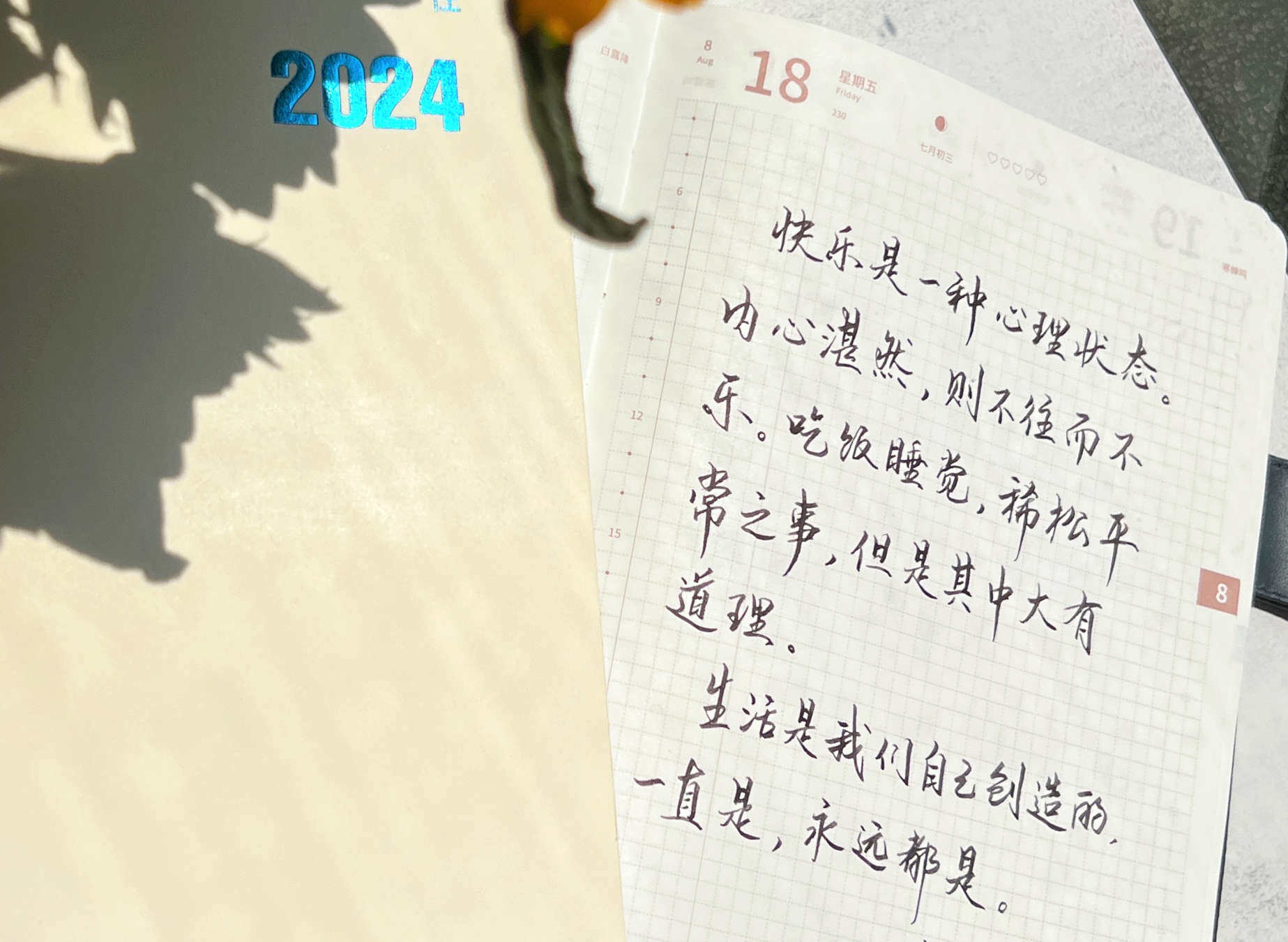 自在手帐2023年8月18日
