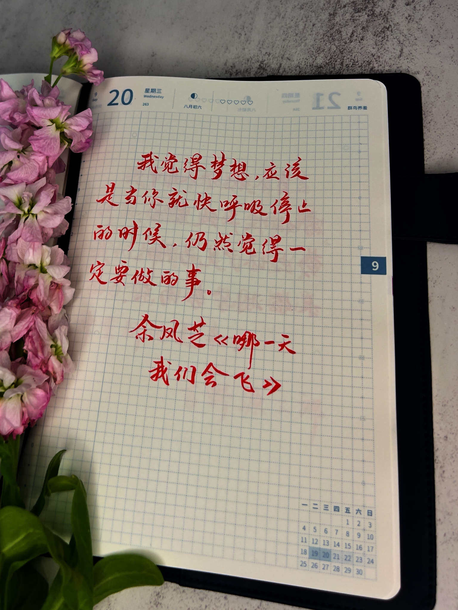自在手帐2023年9月20日
