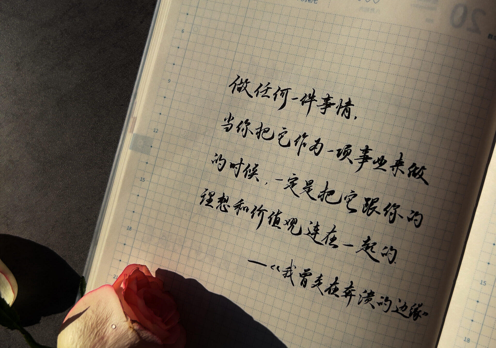 把理想和价值观连在一起