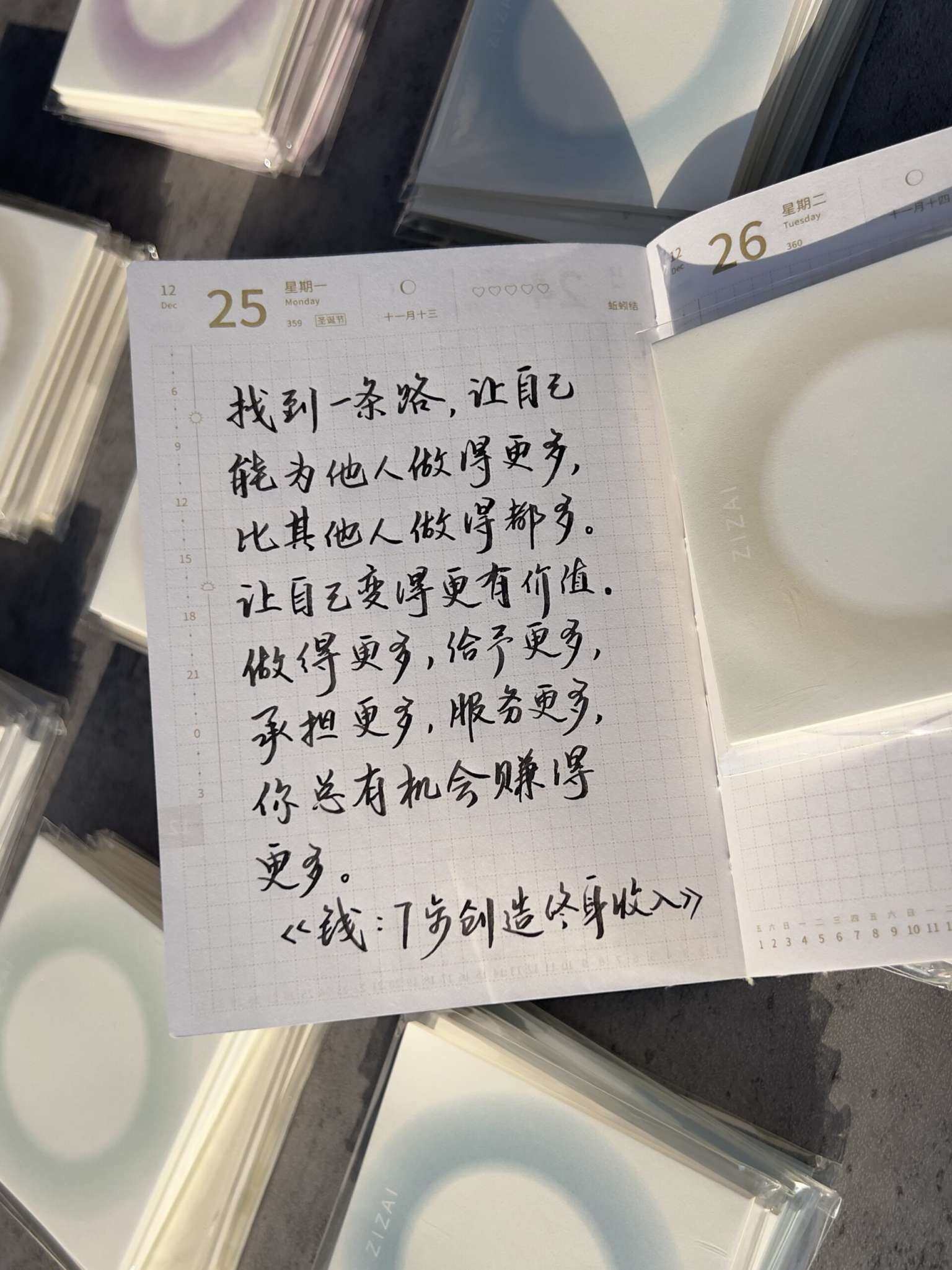 自在手帐2023年12月25日