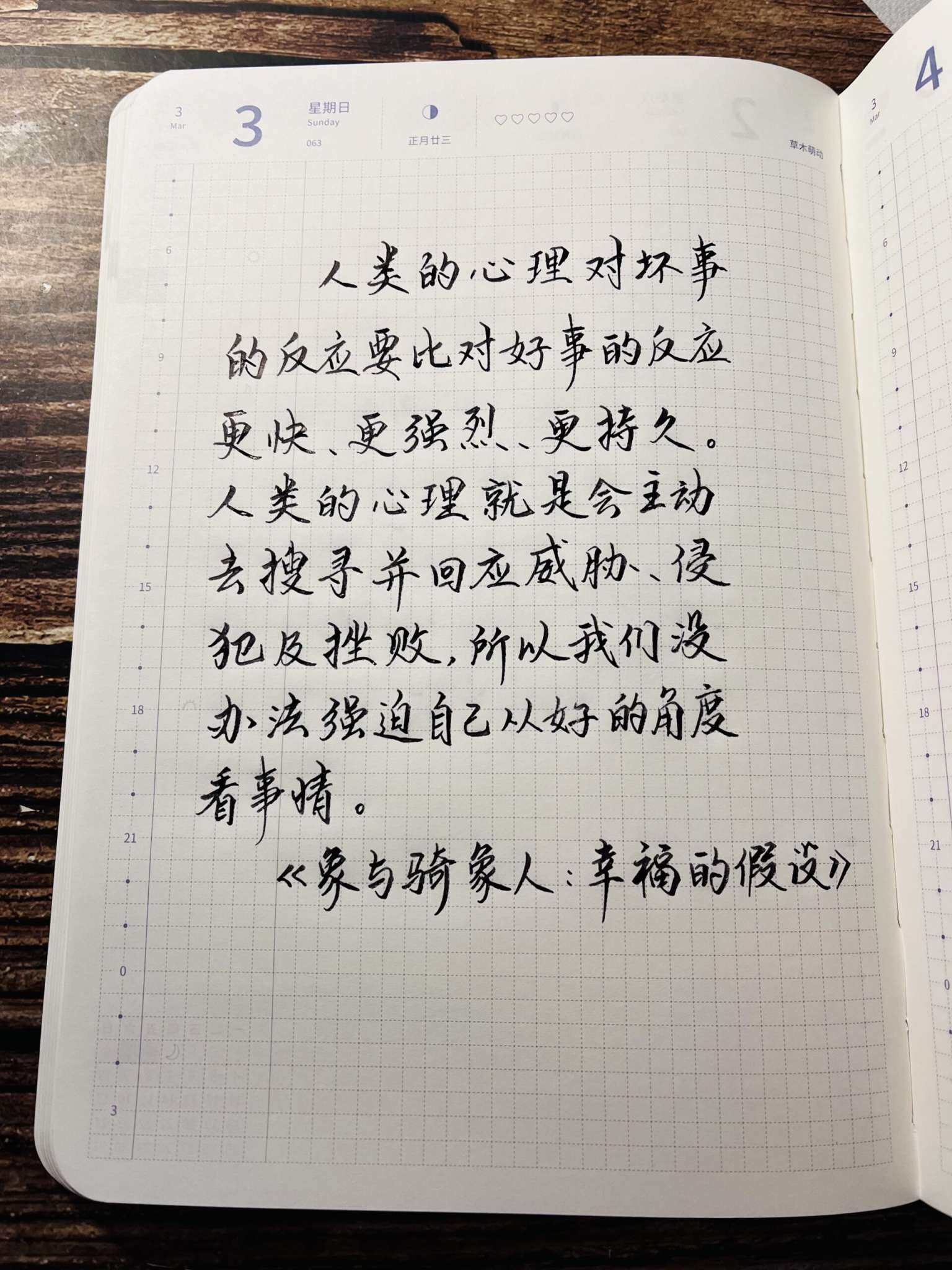 自在手帐2024年3月3日