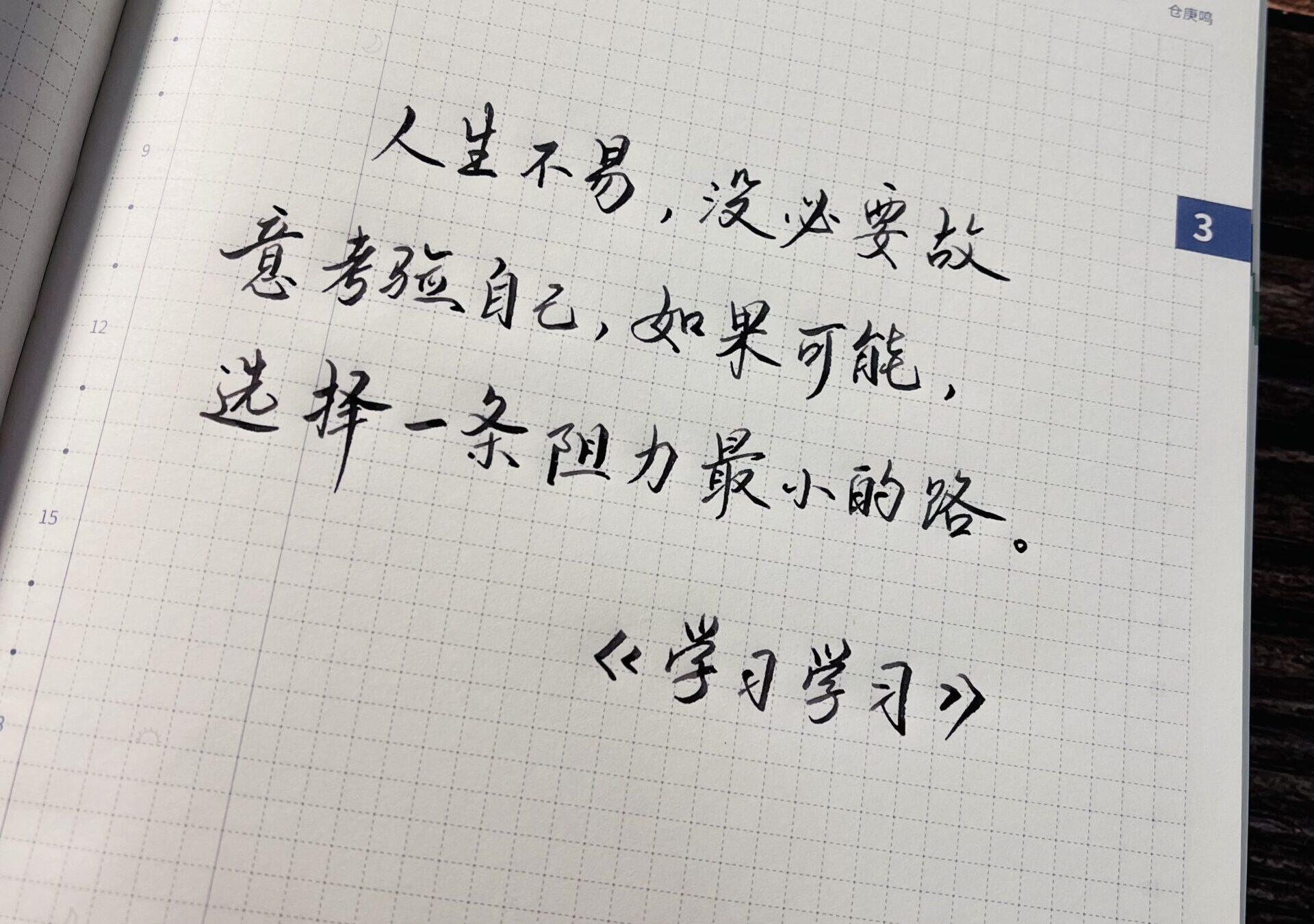 选择一条阻力最小的路