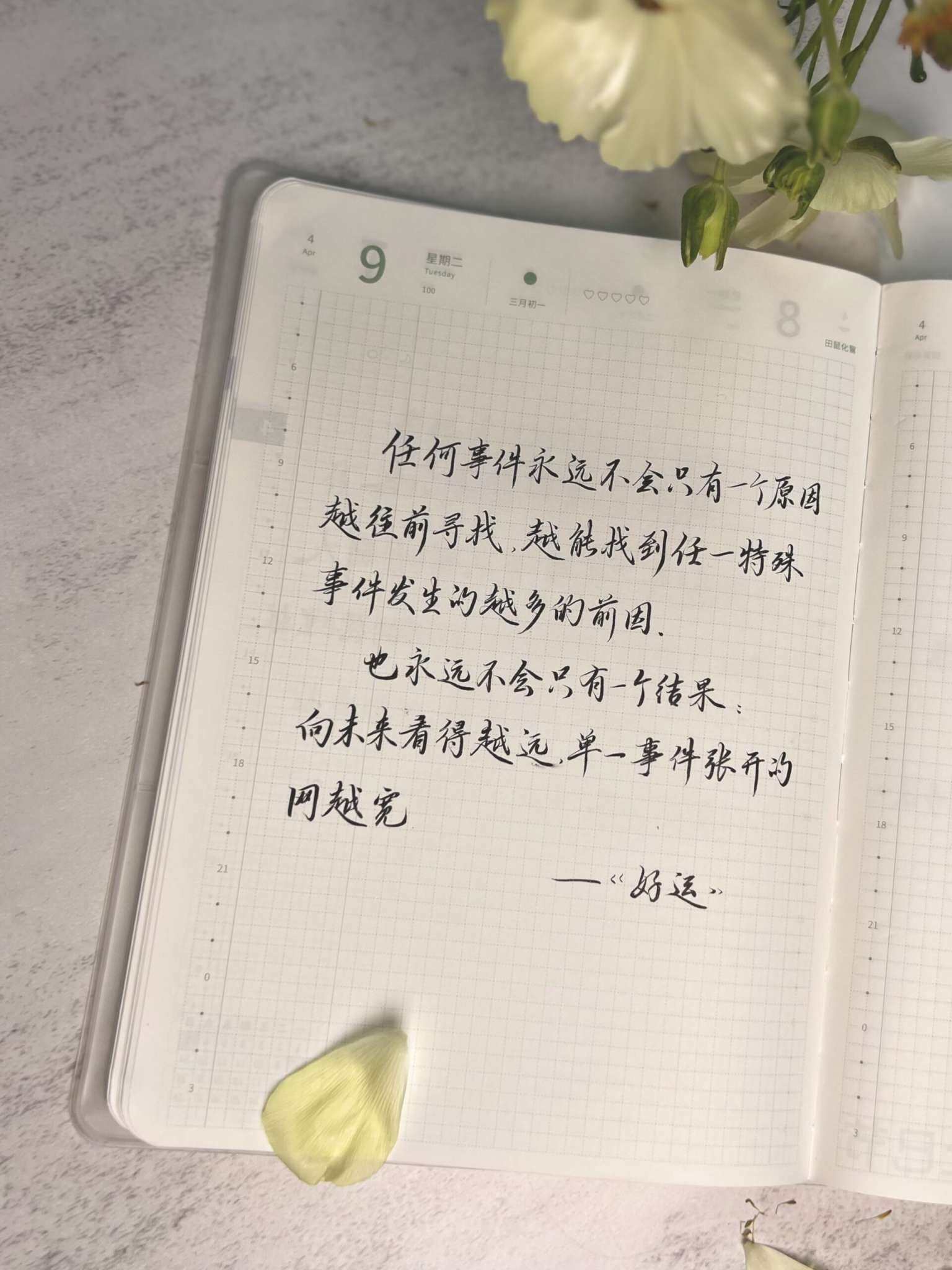 自在手帐2024年4月9日