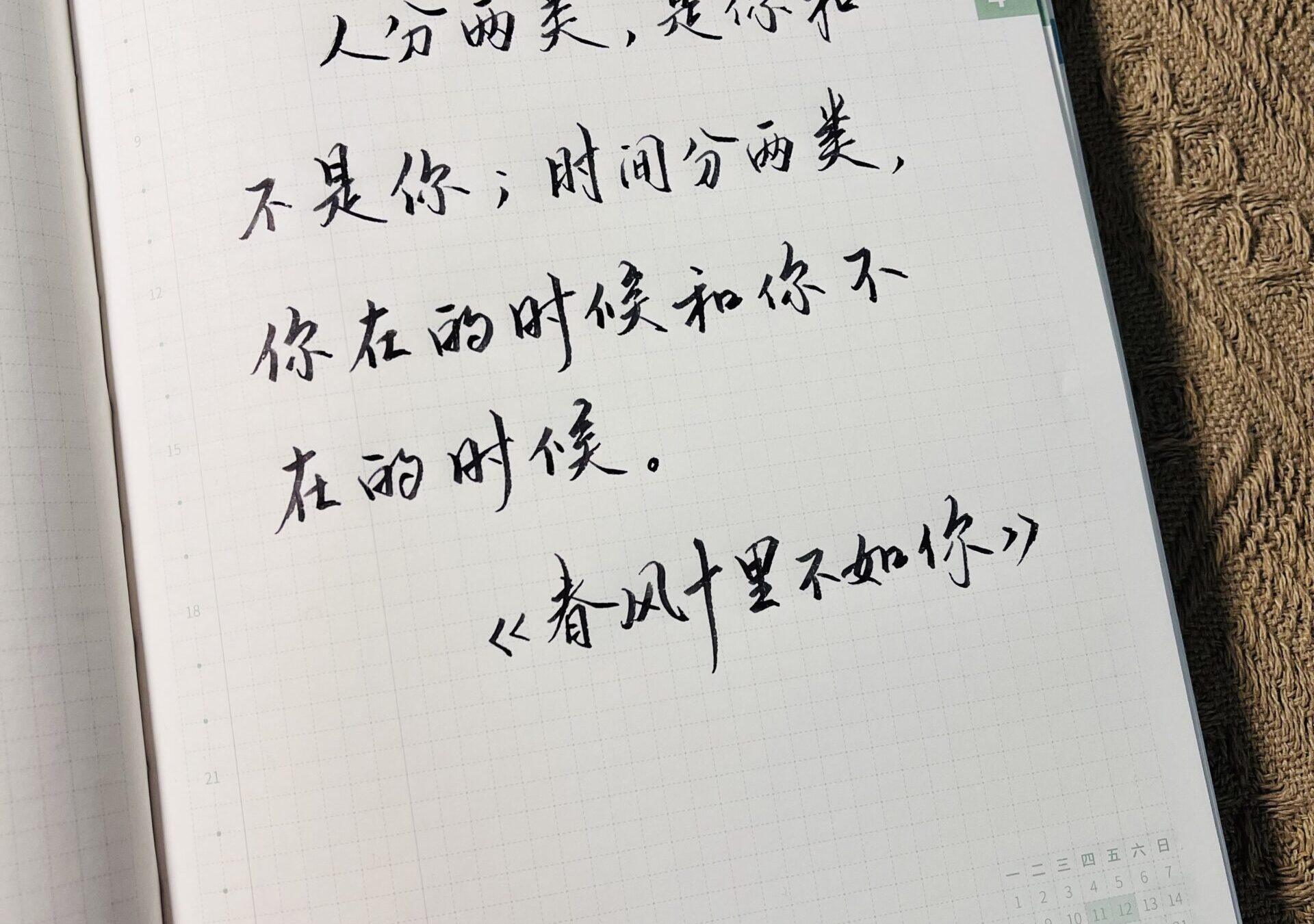 珍惜每一次的相遇