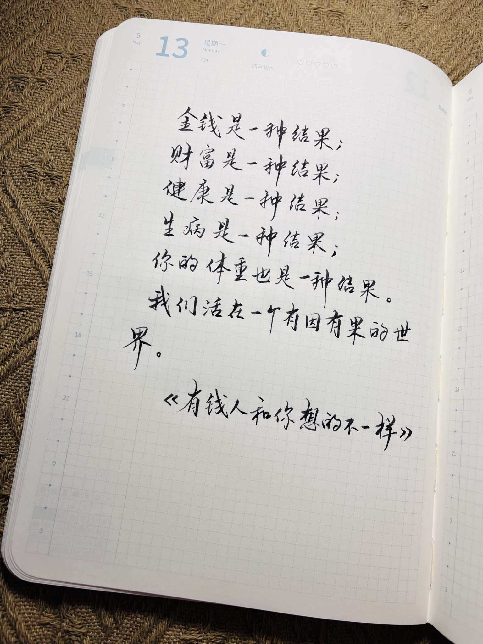 自在手帐2024年5月13日