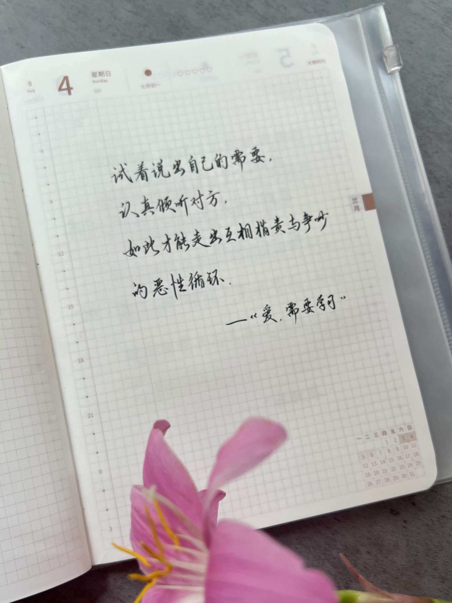 自在手帐2024年8月4日