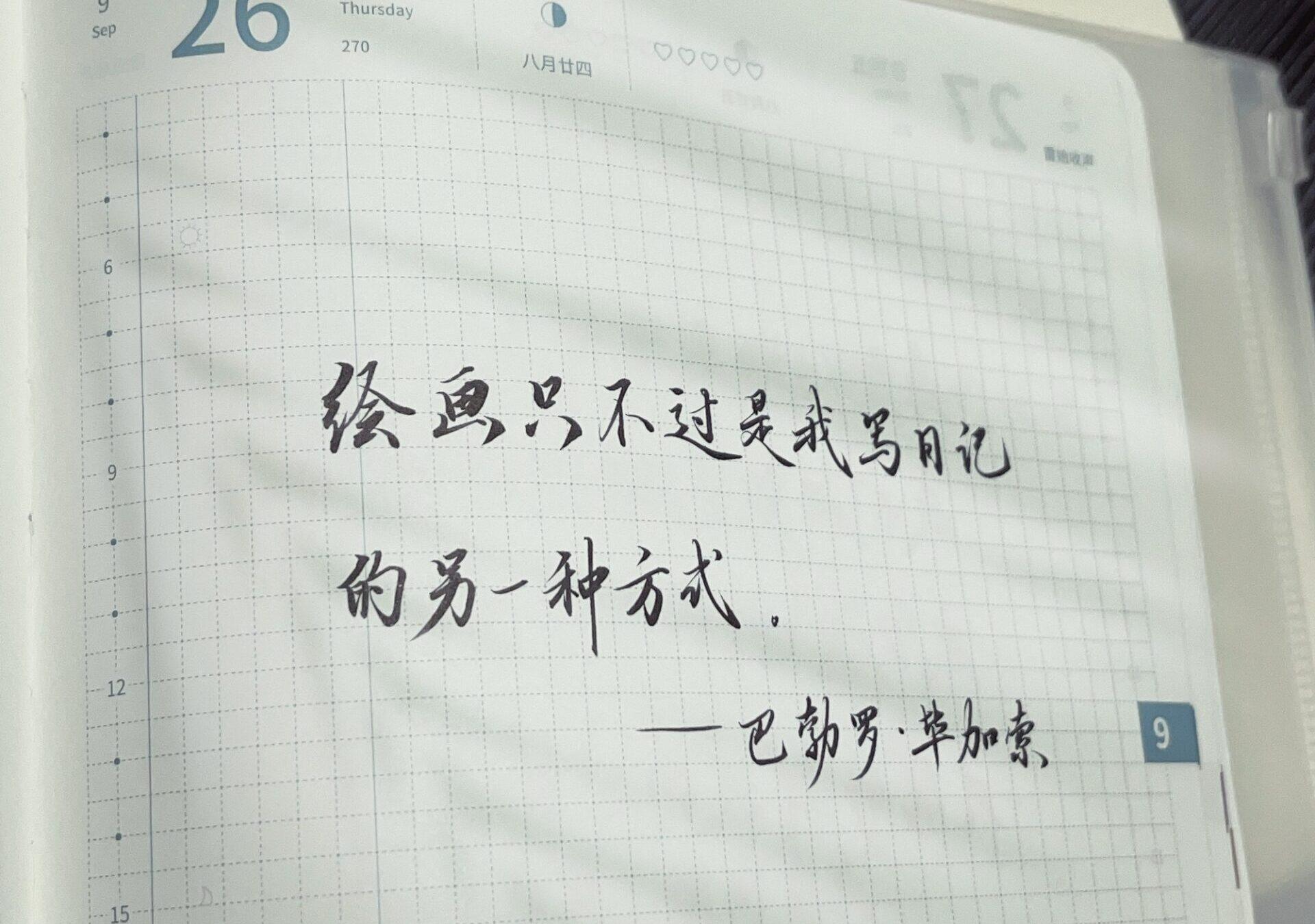 毕加索说：绘画就是我的日记！你呢？🎨❤