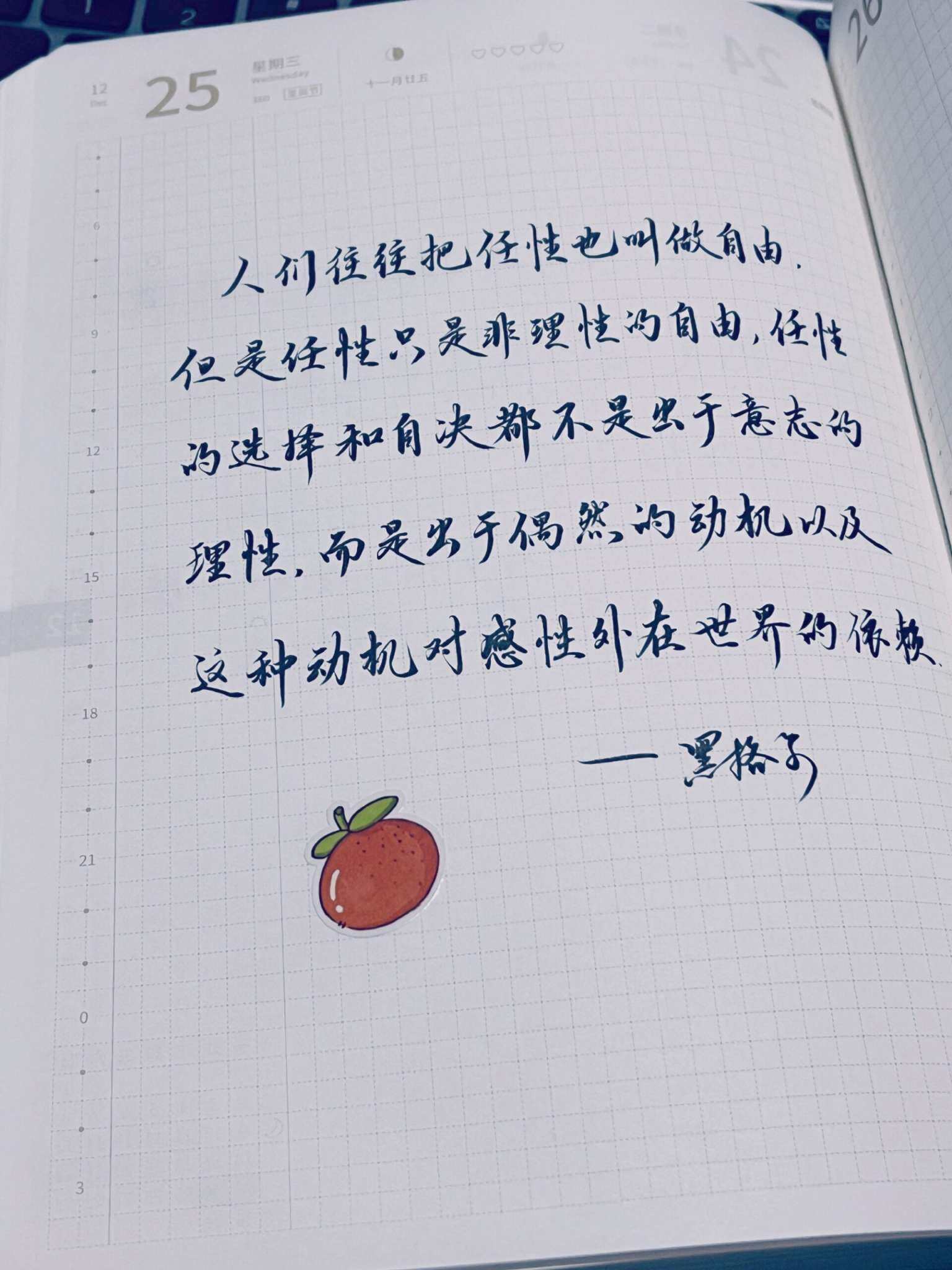 自在手帐2024年12月25日
