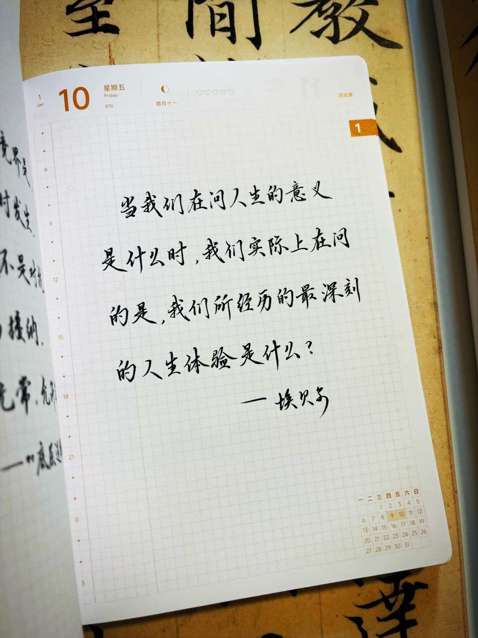 自在手帐2025年1月10日
