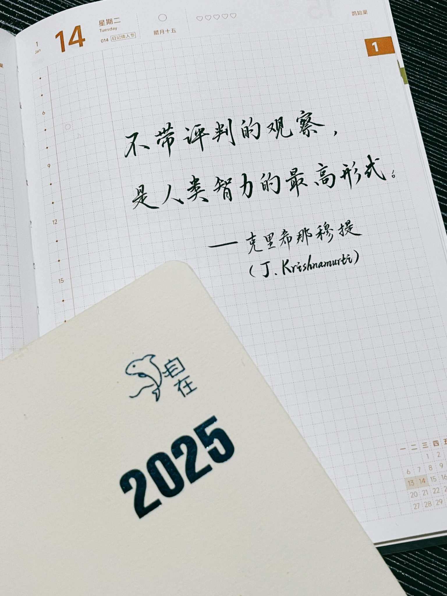 自在手帐2025年1月14日