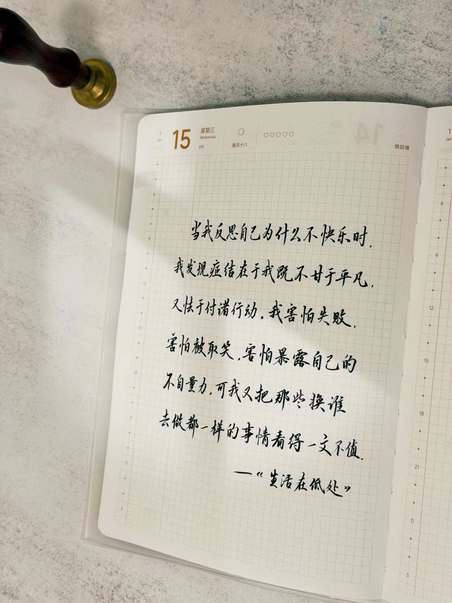自在手帐2025年1月15日