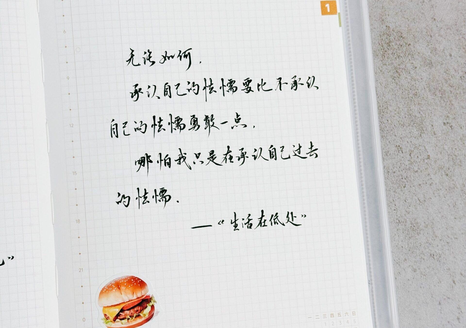 直面怯懦，也是一种勇敢💕