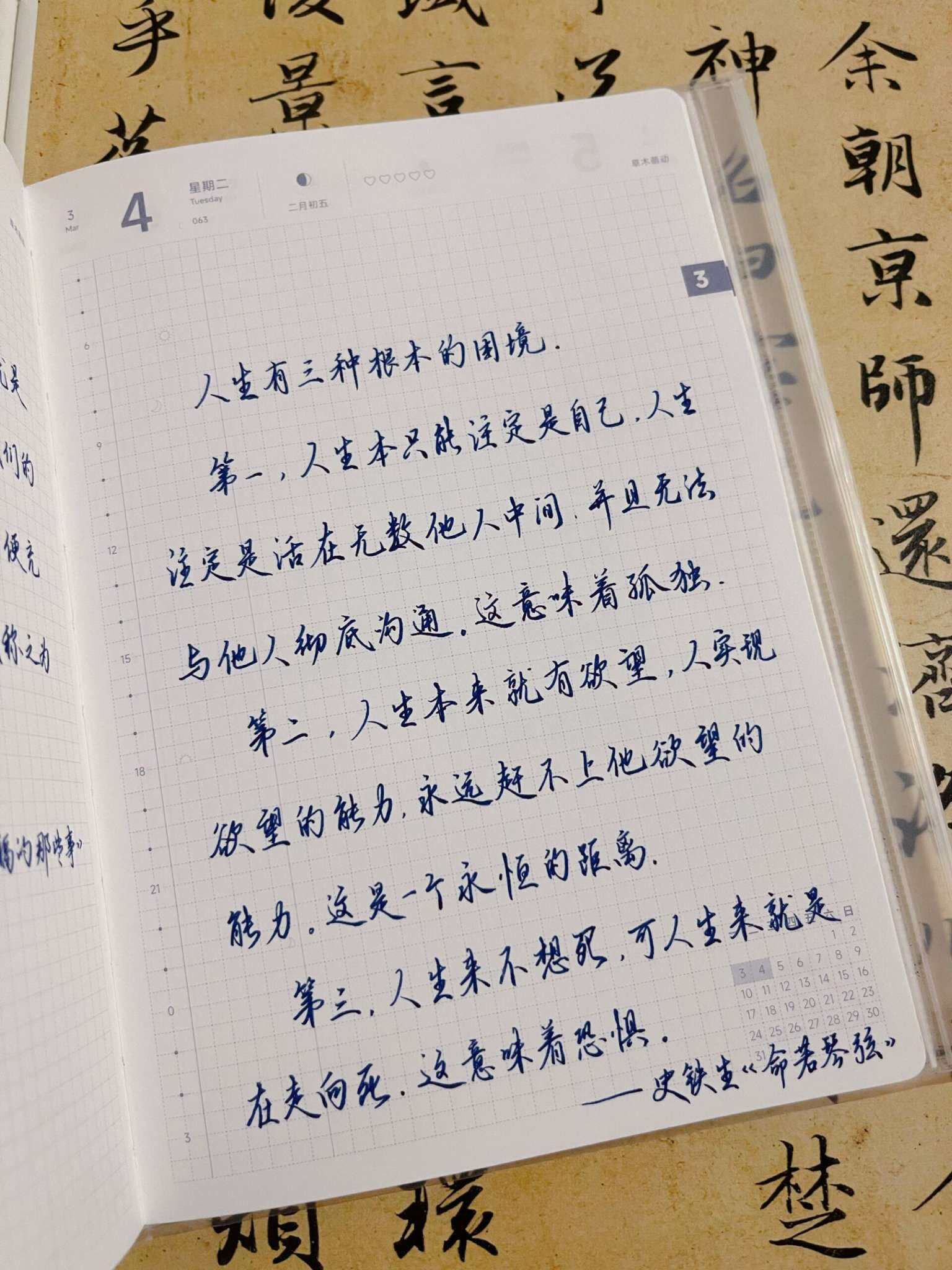 自在手帐2025年3月4日