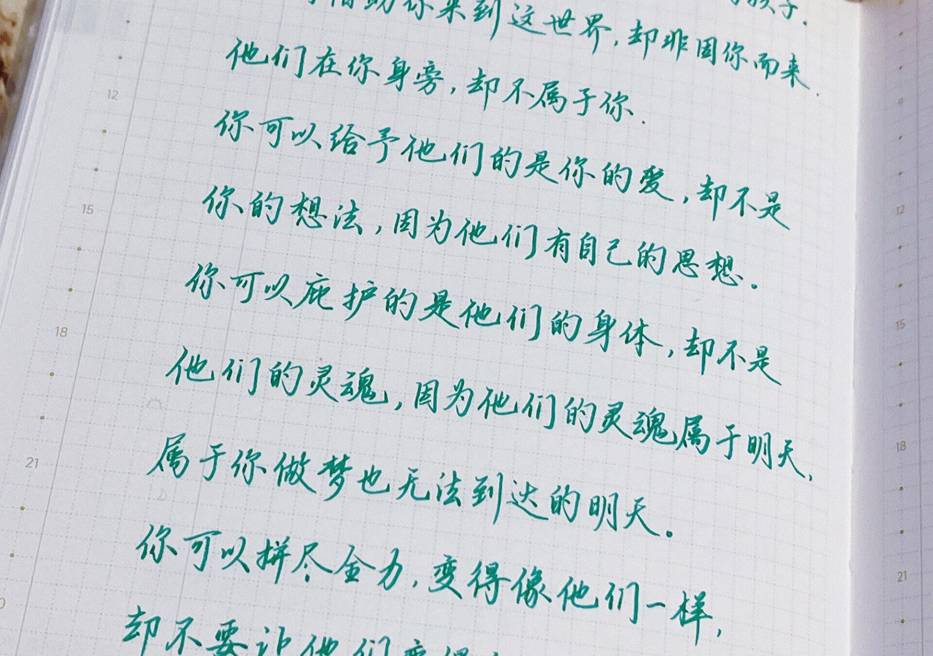 孩子是生命的礼物，不是我们的作品